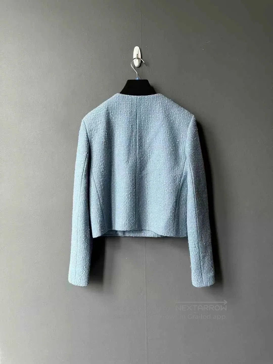 Celine celine blue double-breasted wool coat. Size S / US 4 / IT 40 - 2 Thumbnail