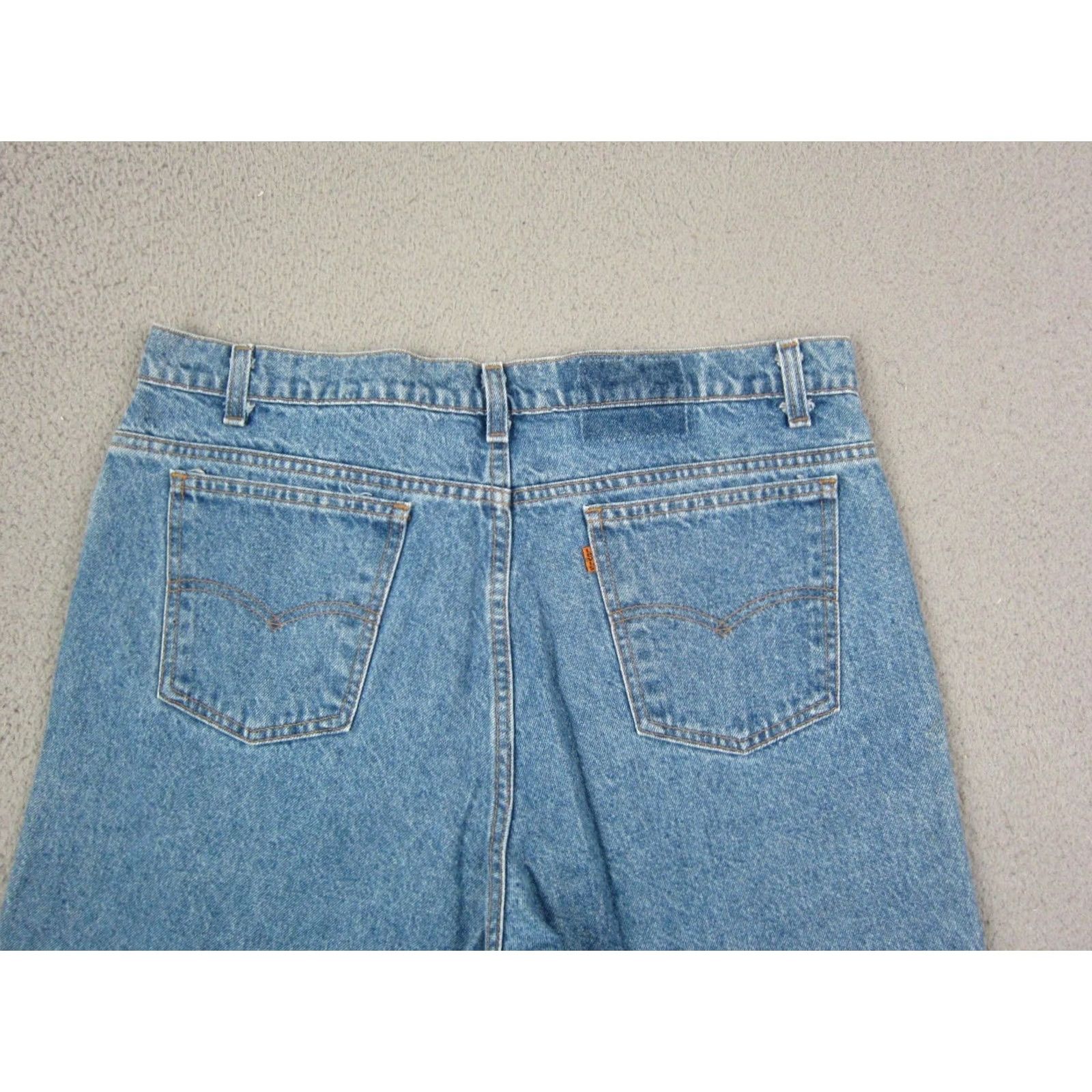 Levi's VINTAGE Levi's Shorts Mens 40 Blue Denim 90s Orange Tab Jorts Made in USA Size US 40 / EU 56 - 2 Thumbnail