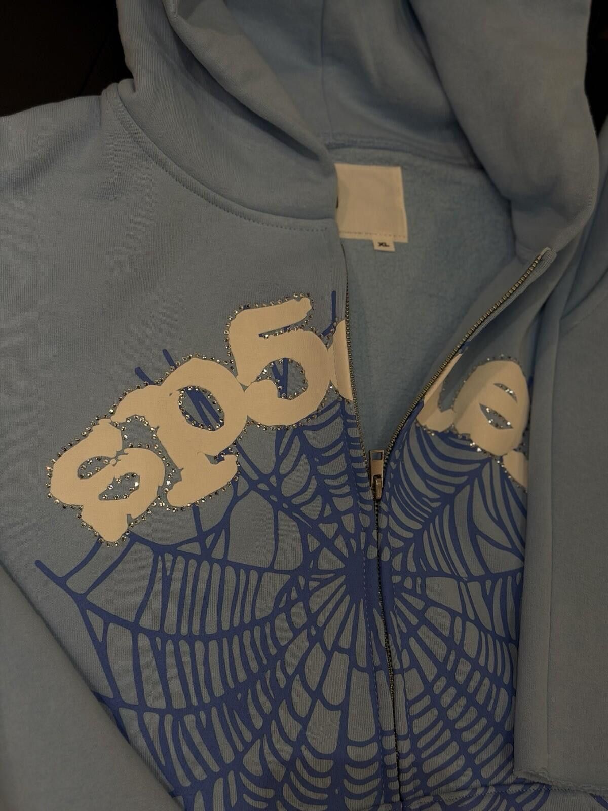 Sp5der Sp5der Stone Hoodie Size (XL) 2026 100% Authentic Blue VVS Size US XL / EU 56 / 4 - 6 Thumbnail