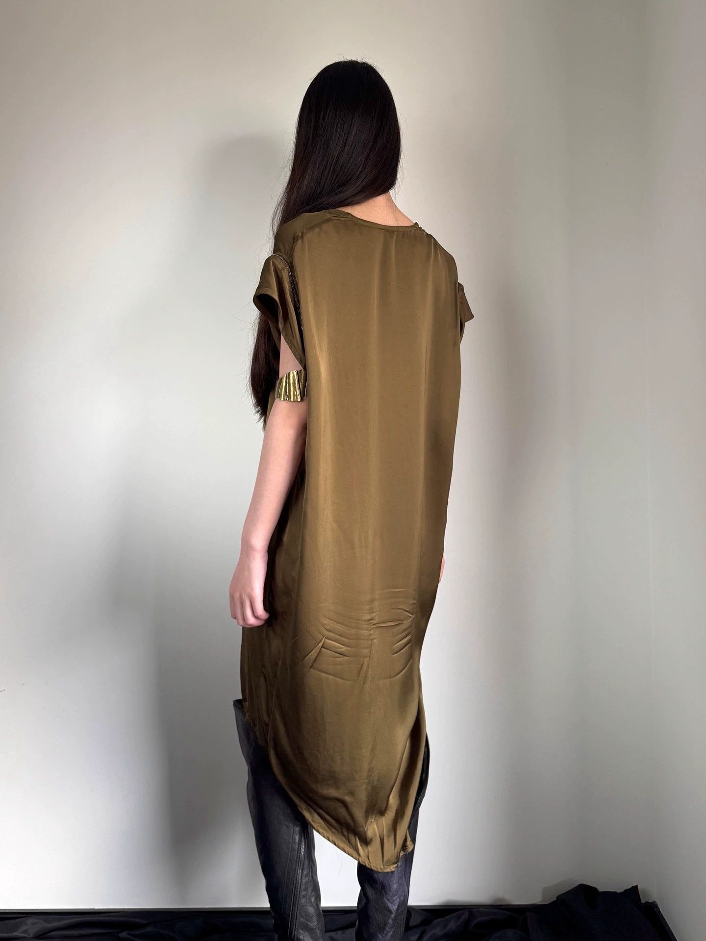 Vintage Vintage Italian Drop Deconstructed Draped Crewneck Dress Size S / US 4 / IT 40 - 8 Thumbnail