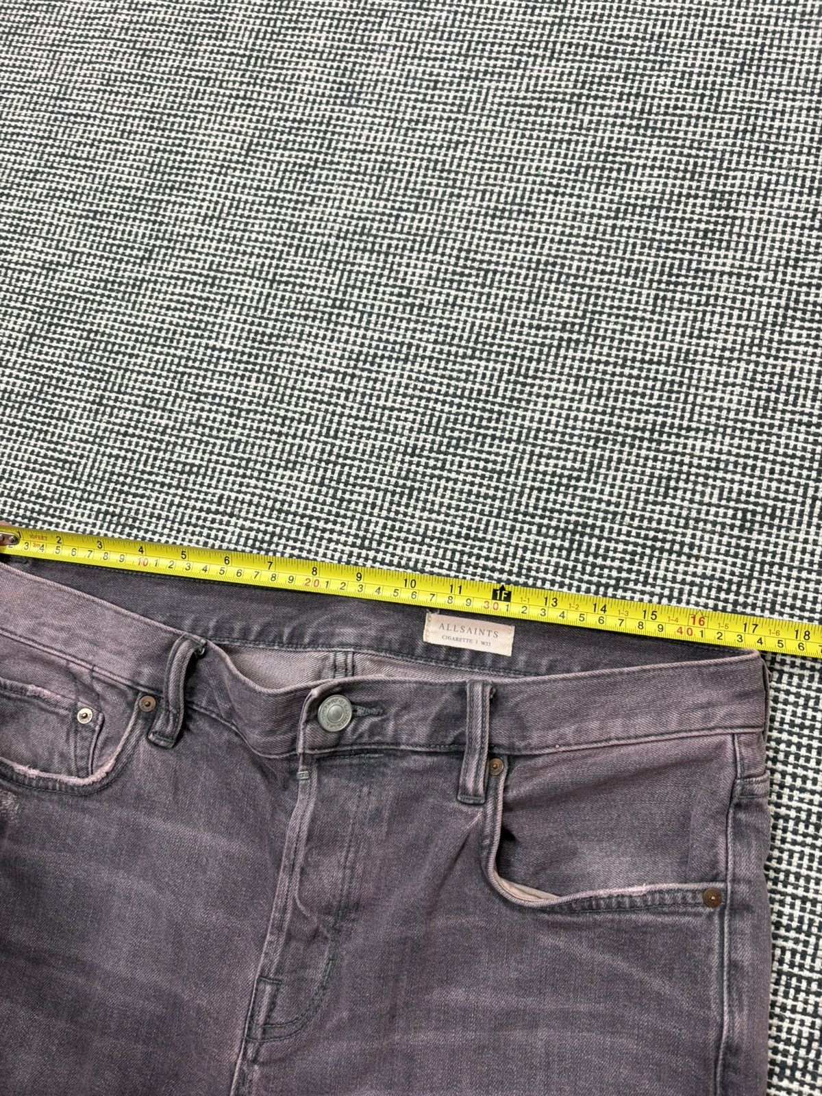 Allsaints AllSaints distressed skinny jeans stacking drip swag Atlanta Size US 34 / EU 50 - 7 Thumbnail
