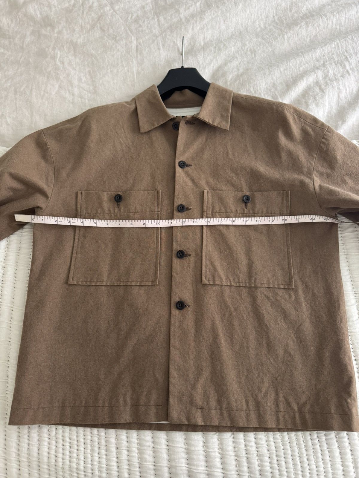 Evan Kinori Field Shirt Two Undyed Organic Cotton Canvas Size US XS / EU 42 / 0 - 15 Thumbnail