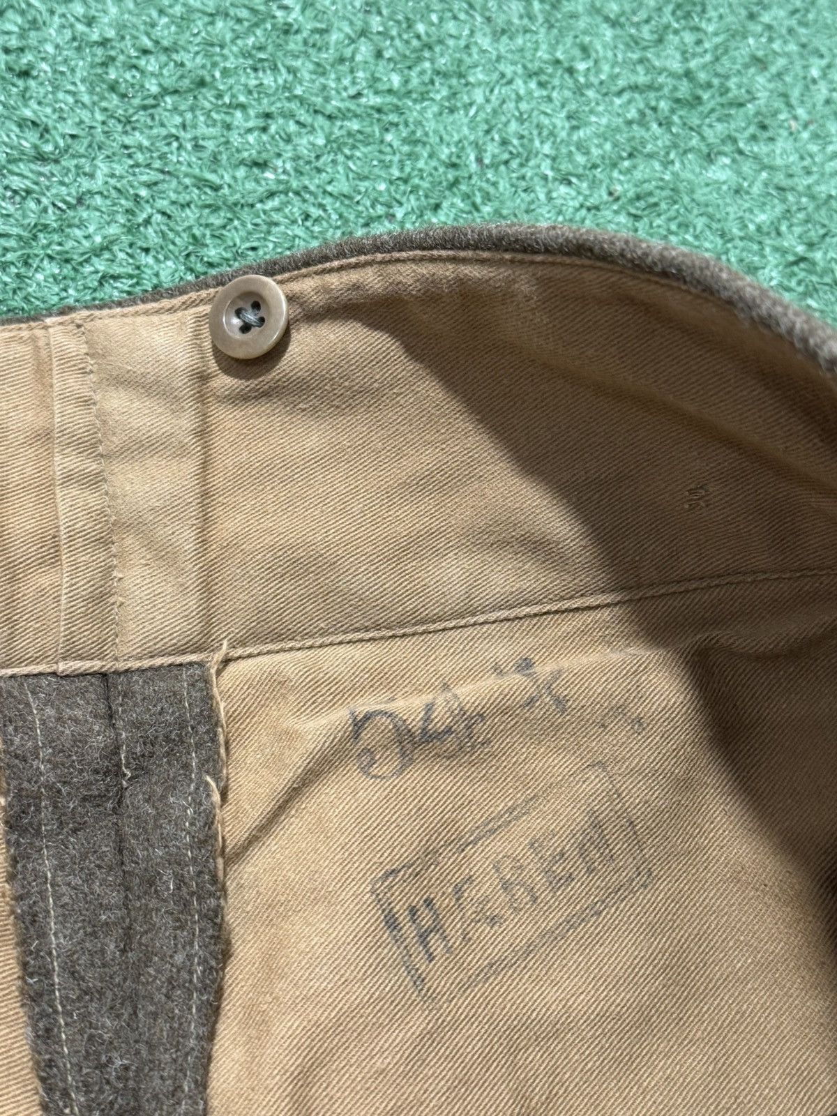 Vintage British Army Military Wool Pants 1946 Vintage Rare Tweed Size US 38 / EU 54 - 5 Thumbnail