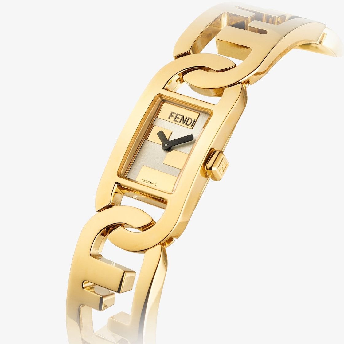 Fendi o1w1db10525 Size: OS / O’Lock Gourmette Watches in Gold Size ONE SIZE - 2 Thumbnail