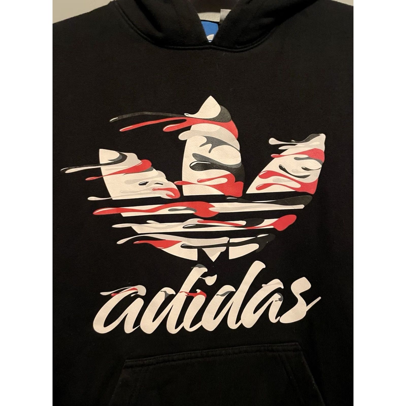 Adidas ADIDAS Hoodie Pullover Logo Black Size L Men Regular Hooded Size US L / EU 52-54 / 3 - 2 Thumbnail