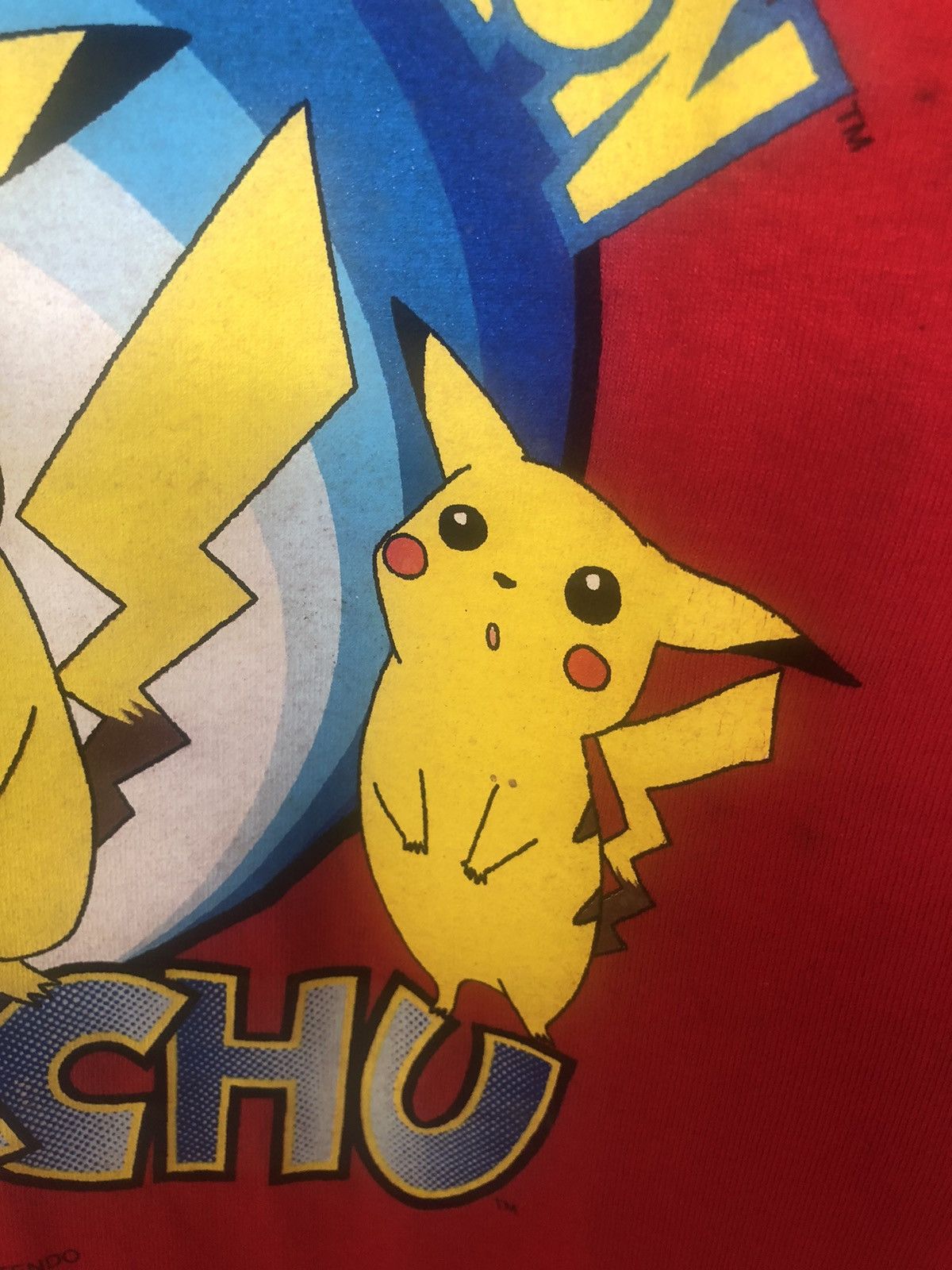 Vintage Grail Vintage 2000's Nintendo Pokemon Pikachu Red Tee Size US XL / EU 56 / 4 - 4 Thumbnail