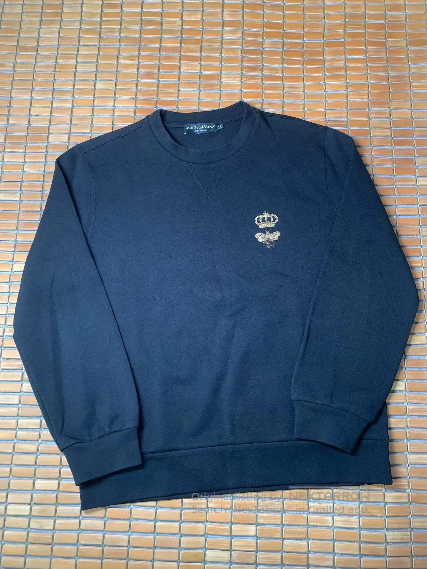 Dolce & Gabbana Dolce & Gabbana Crown Bee Embroidery Sweatshirt. Size US M / EU 48-50 / 2 - 1 Thumbnail