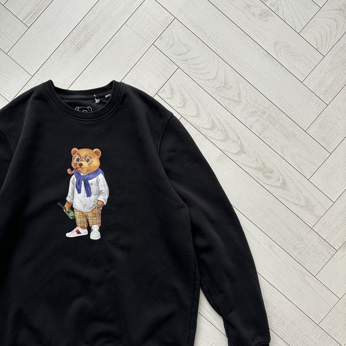 Other Baron Filou Old Money Bear black sweatshirt y2k rare Austria Size US L / EU 52-54 / 3 - 2 Thumbnail