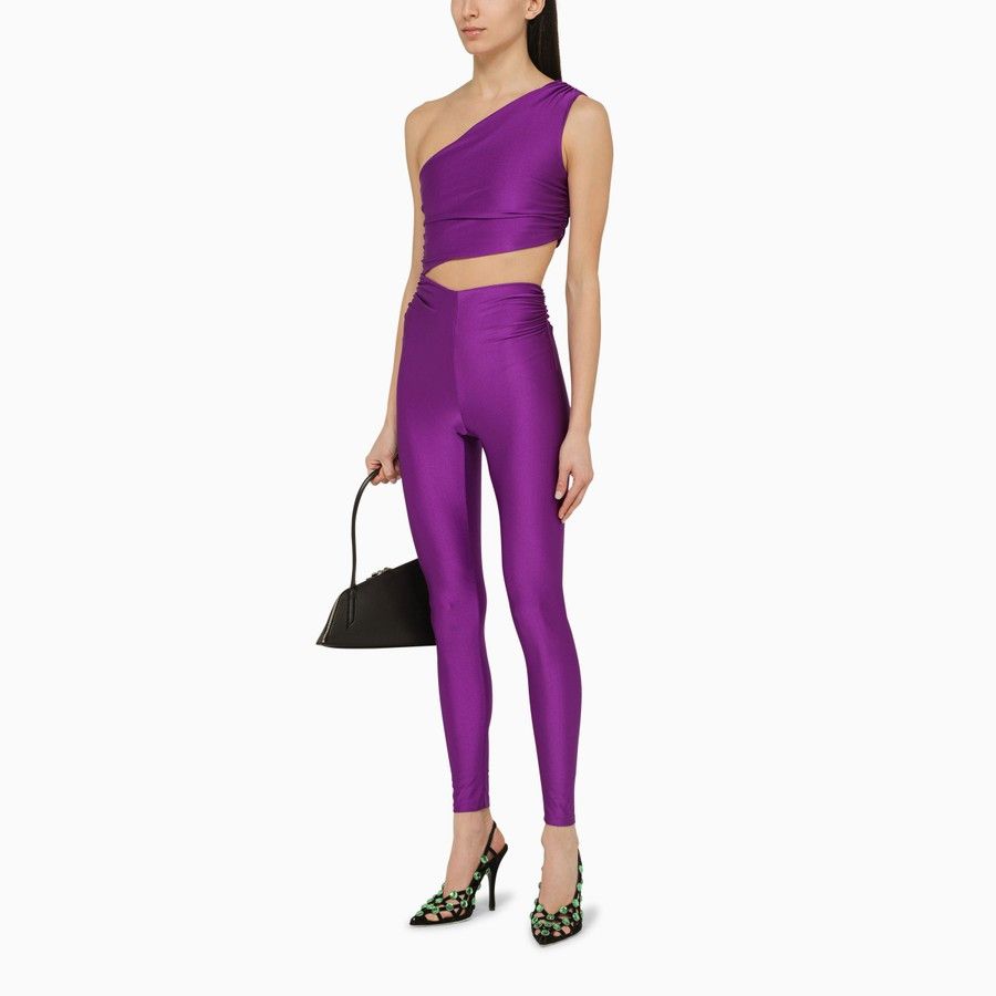 THE ANDAMANE o1d2blof1024 Close-Fitting Jumpsuit In Purple Size 26" / US 2 / IT 38 - 2 Thumbnail
