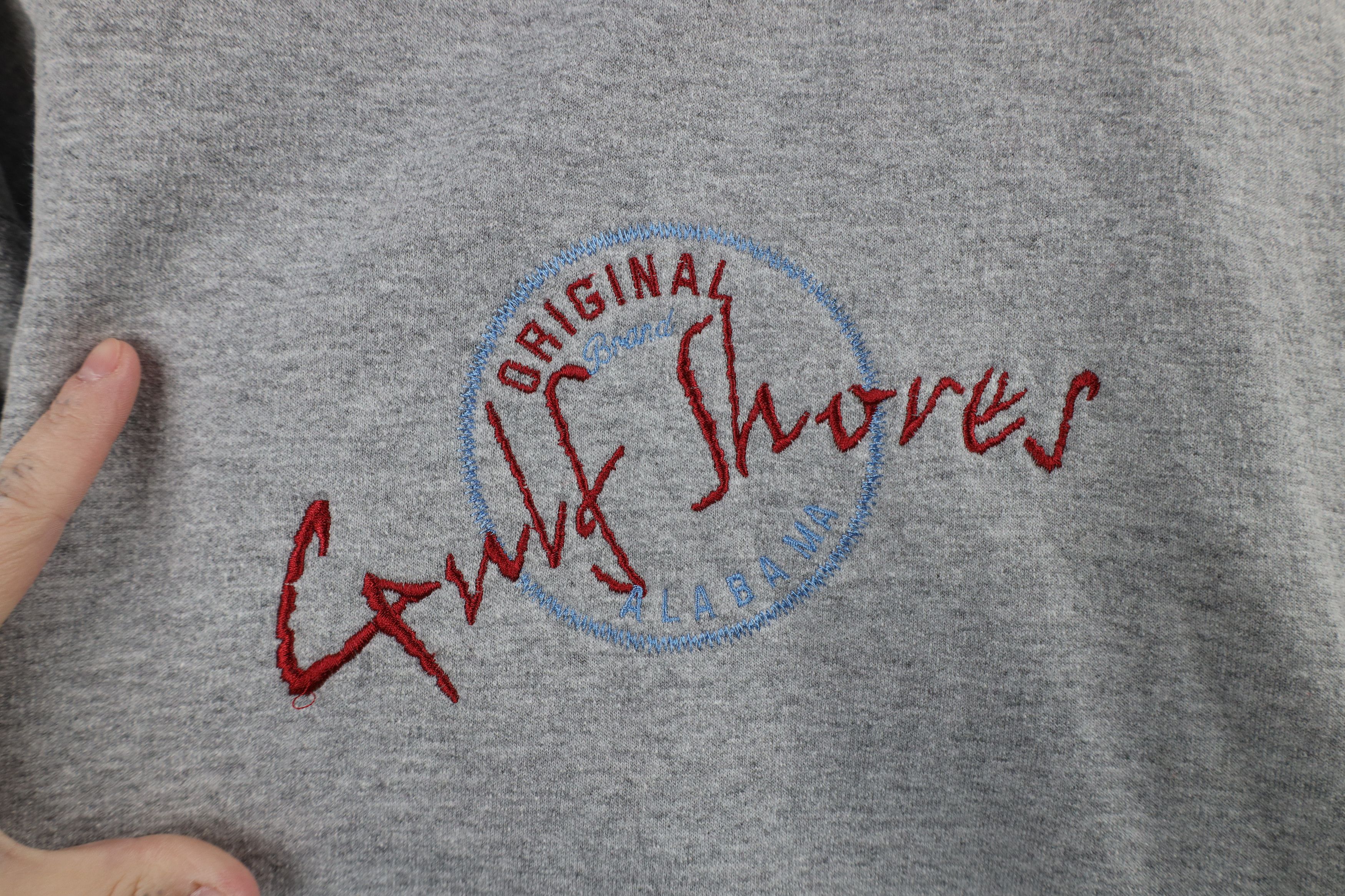 Vintage Vintage 90s Streetwear Shores Alabama Crewneck Sweatshirt Size US XL / EU 56 / 4 - 4 Thumbnail
