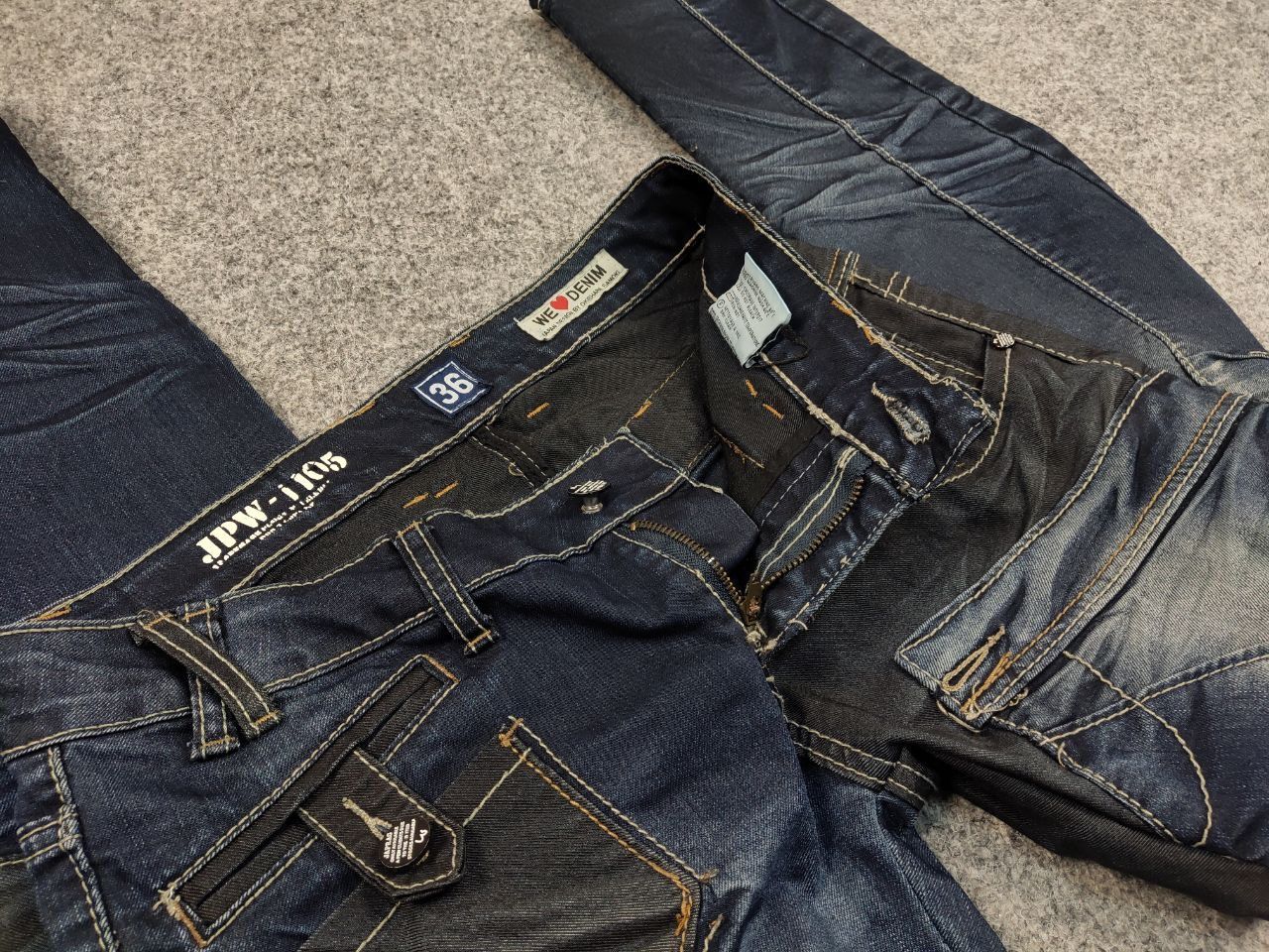 Japanese Brand × Vintage Vintage Japan JapRag By Okusama Zaniki Cargo Jeans Y2K Style Size US 30 / EU 46 - 10 Thumbnail