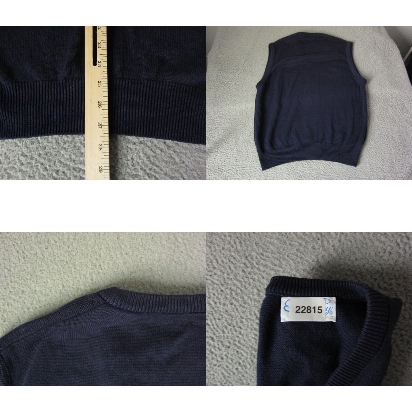 Vintage VINTAGE Pickering Sweater Vest Mens Regular Blue Knit Cotton Golf L Neckline V-Neck Size L Size US L / EU 52-54 / 3 - 8 Thumbnail