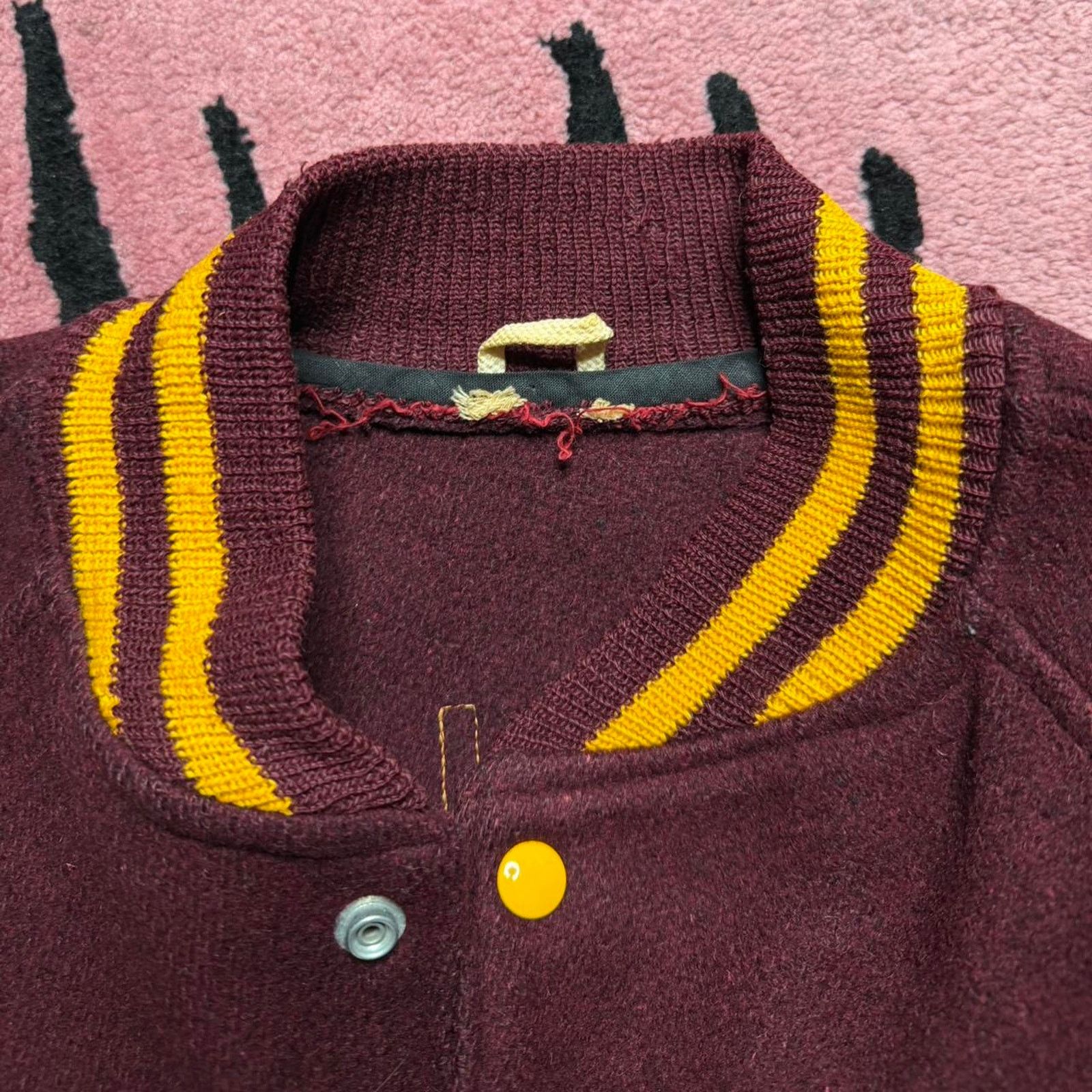 Vintage Vintage 60s Arlington High School Wool Varsity Bomber Jacket Size US M / EU 48-50 / 2 - 4 Thumbnail