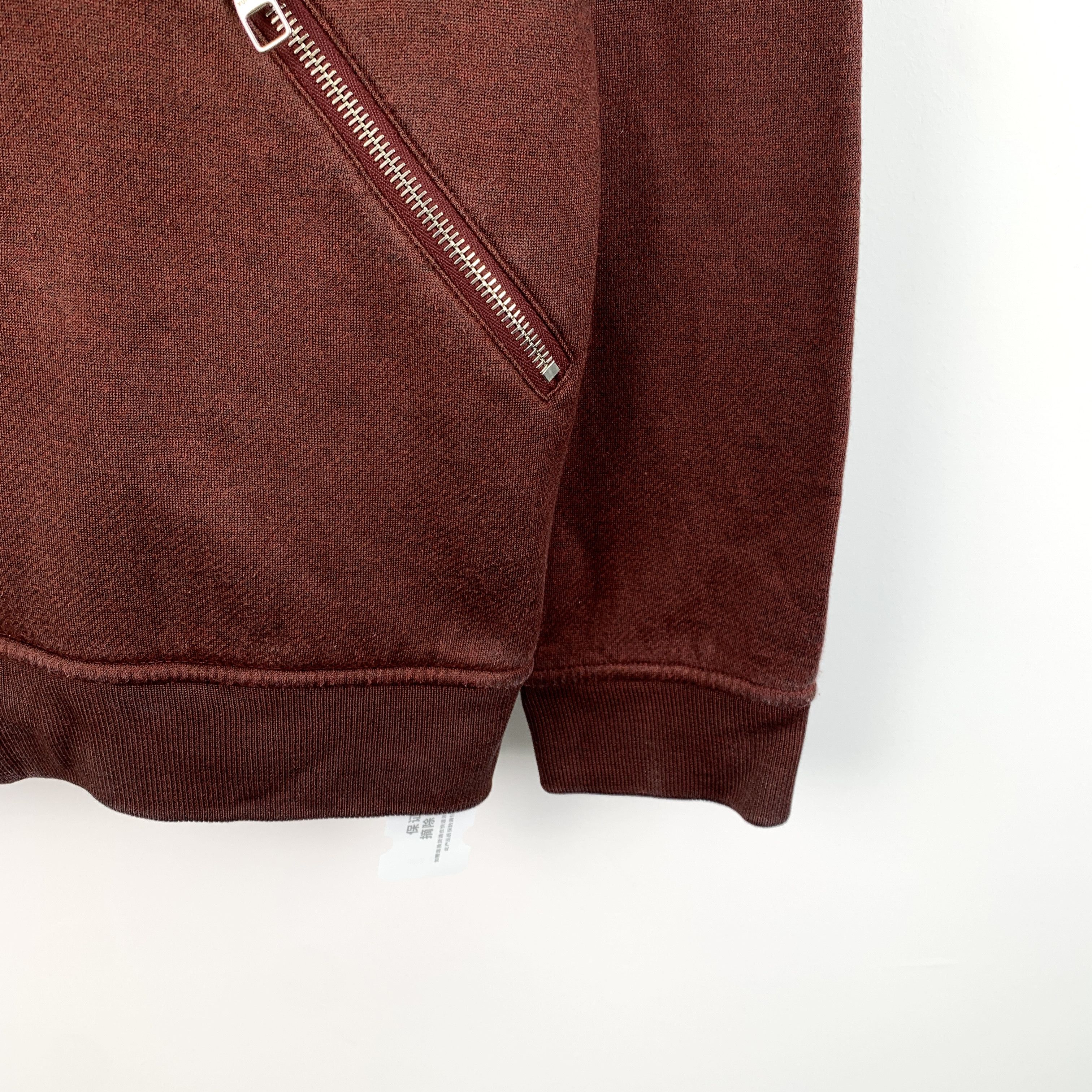 Louis Vuitton Louis Vuitton Red Logo Patch Cotton Zip Hoodie (Size S) Size S / US 4 / IT 40 - 4 Thumbnail
