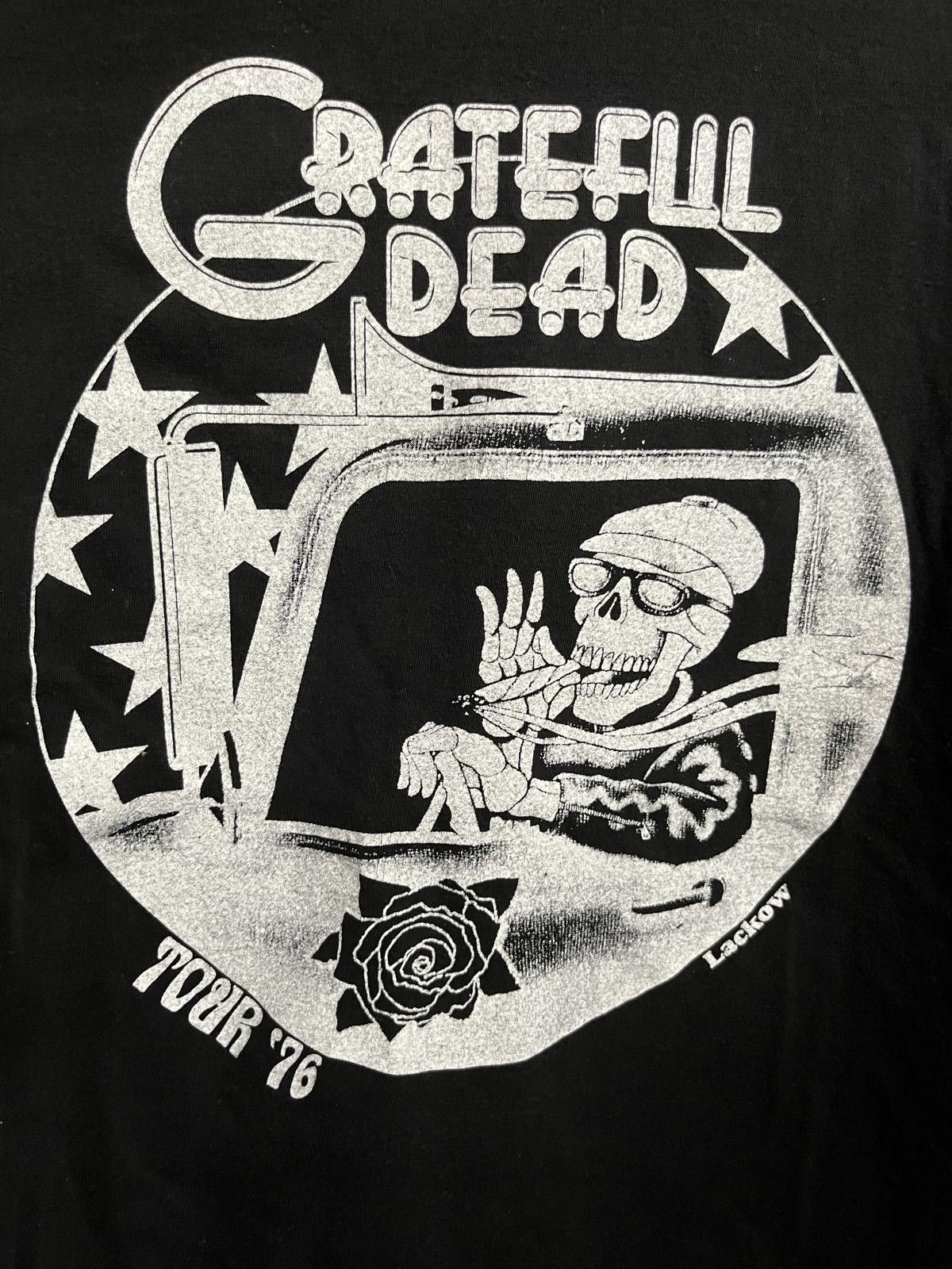 Designer BGP Grateful Dead Tour 76 T-shirt Smoking Skeleton Shirt XL Size US XL / EU 56 / 4 - 3 Thumbnail