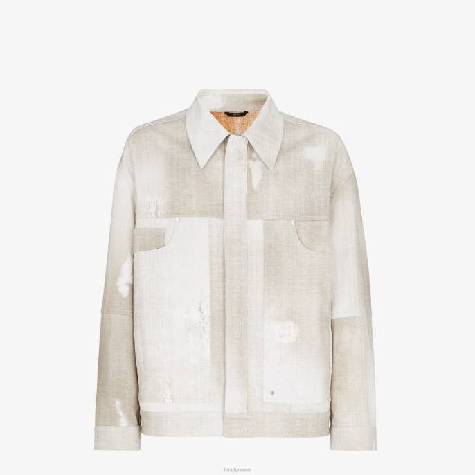 Fendi o1loc1c0824 Jacket in Beige Size US M / EU 48-50 / 2 - 1 Thumbnail