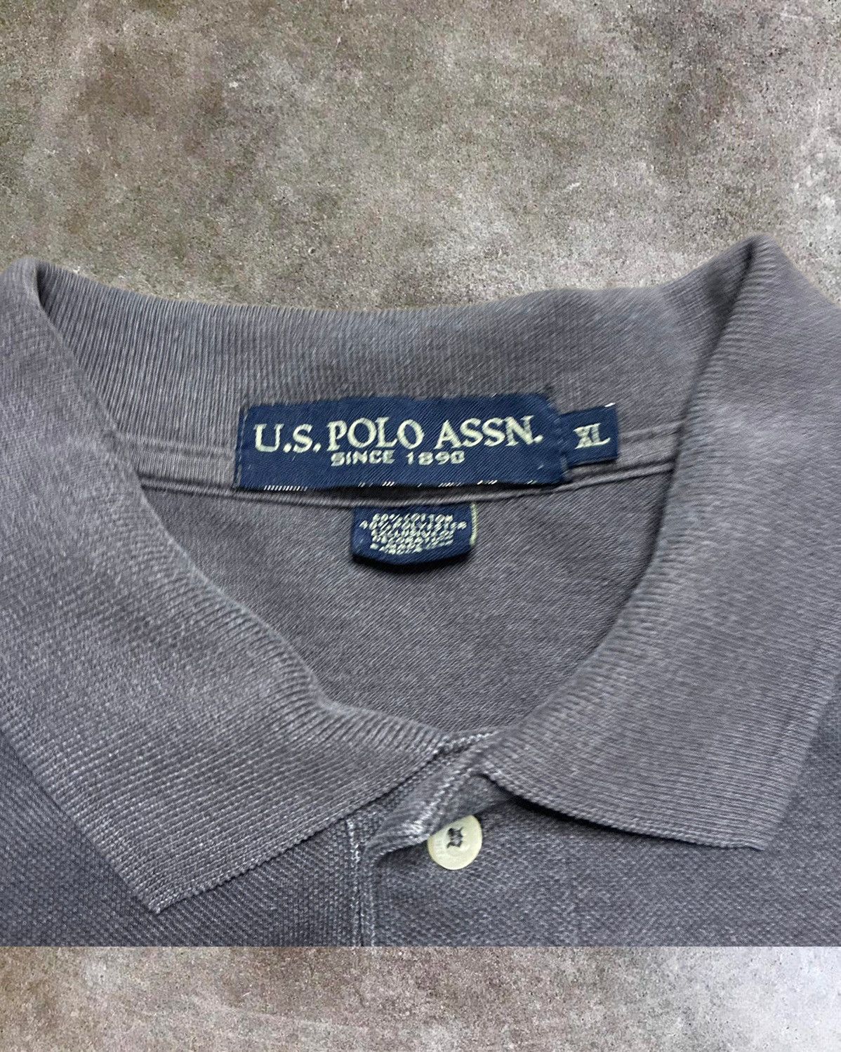 U.S. Polo Assn. Vintage U.S. Polo Assn Co Men’s Polo Shirt Size XL Gray Size US XL / EU 56 / 4 - 4 Thumbnail