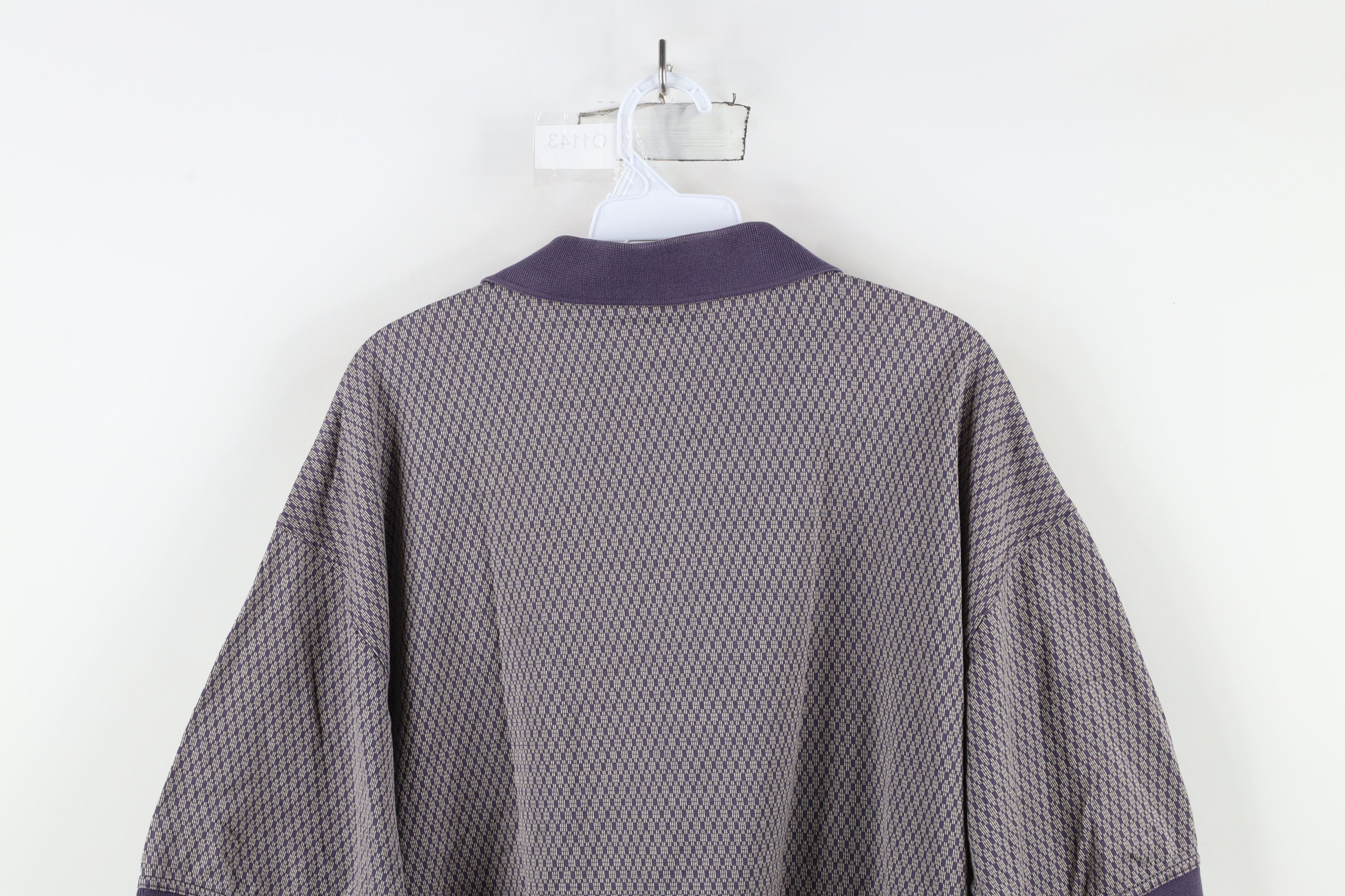 Vintage Vintage 90s Ping Golf Spell Geometric Knit Polo Shirt Purple Size US XL / EU 56 / 4 - 9 Thumbnail