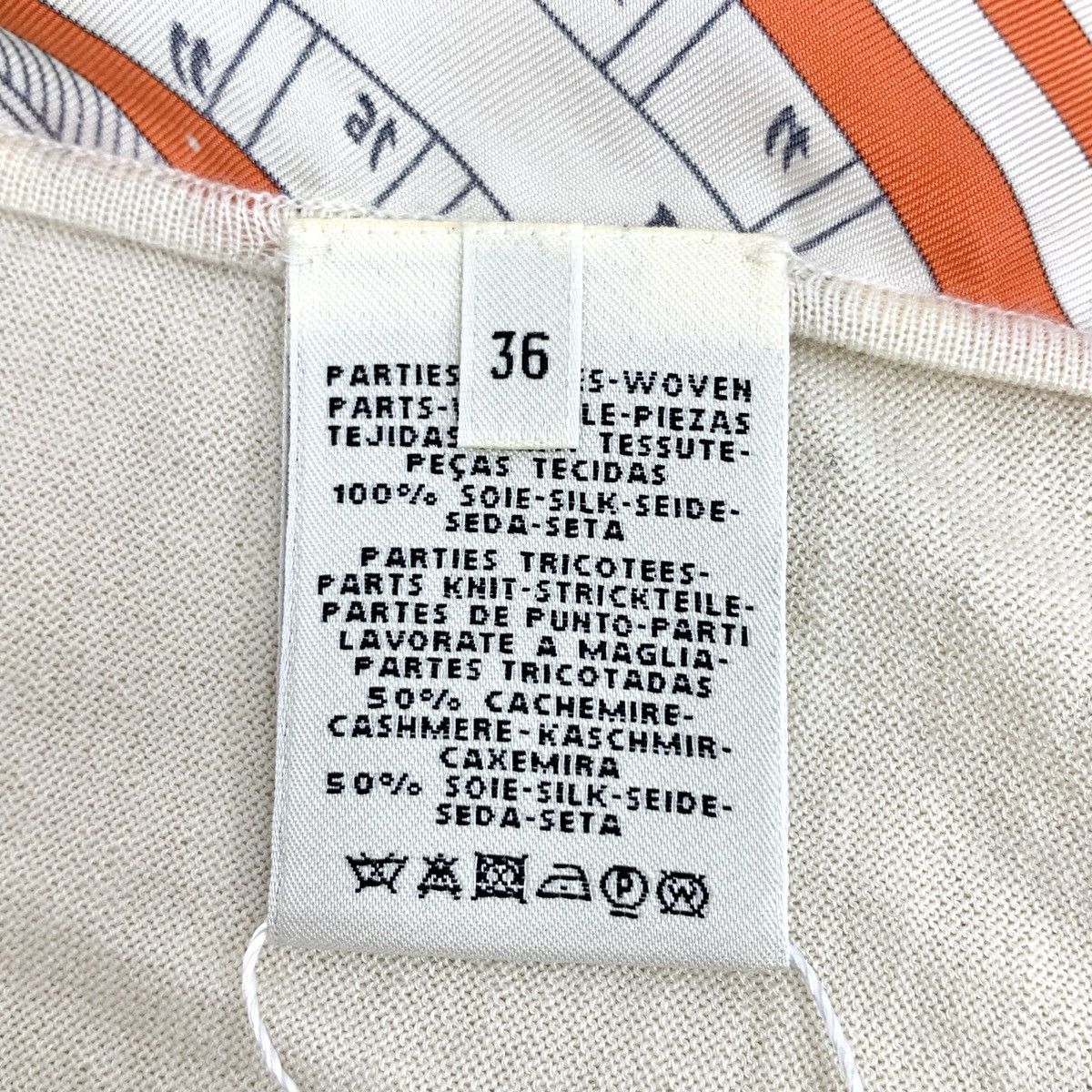 Hermes Hermès Silk Cashmere V-neck Long Sleeve Knitwear K26WX Size S / US 4 / IT 40 - 6 Thumbnail