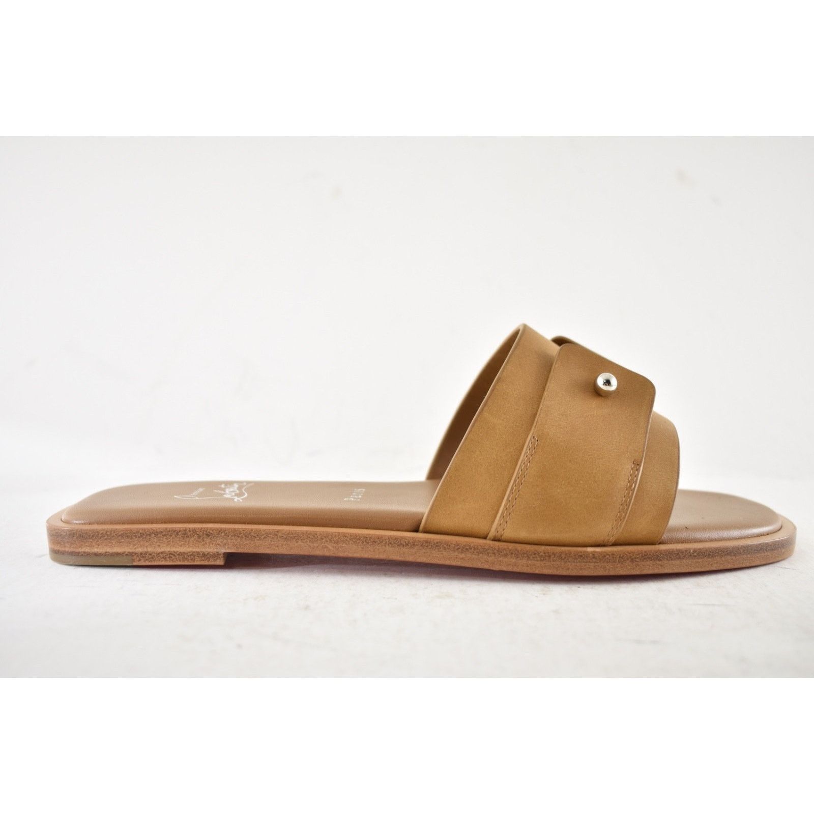 Christian Louboutin Christian Louboutin Chambelimule Flat Tera Brown Sandal 36 Size US 6 / IT 36 - 2 Thumbnail