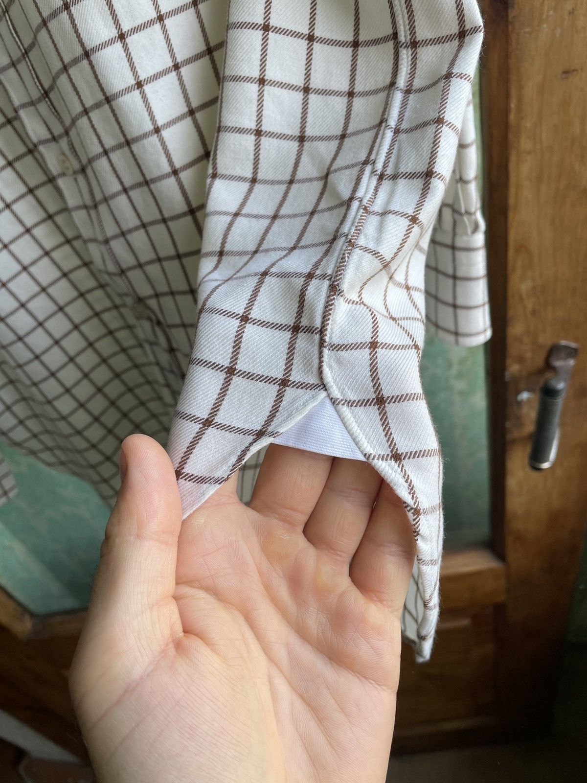 Ermenegildo Zegna Ermenegildo Zegna Men’s 40 / 15 3/4 Cotton Cashmere Shirt Size US M / EU 48-50 / 2 - 16 Thumbnail