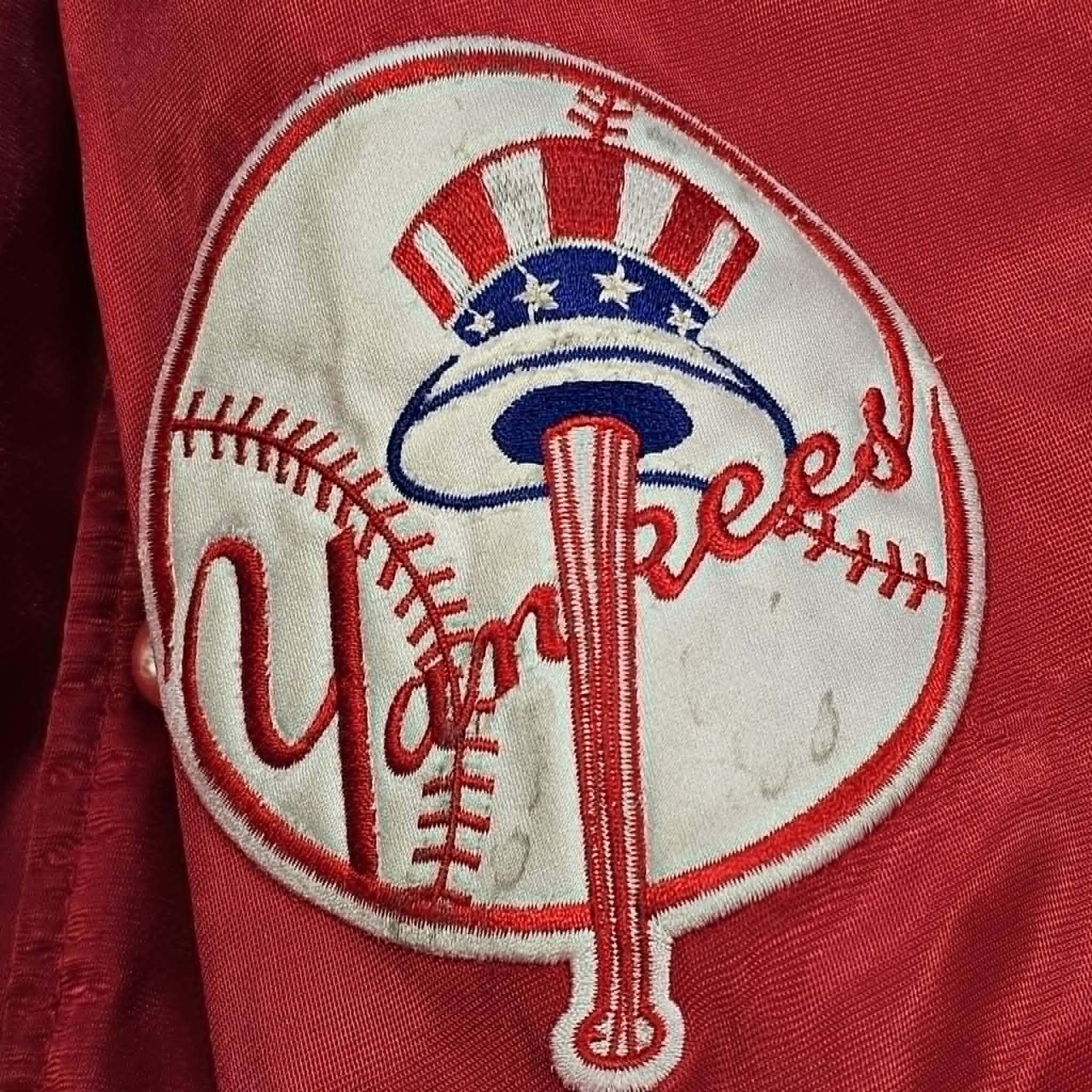 MLB New York Yankees Vintage 90s Starter Satin Bomber Jacket Size US XL / EU 56 / 4 - 9 Thumbnail