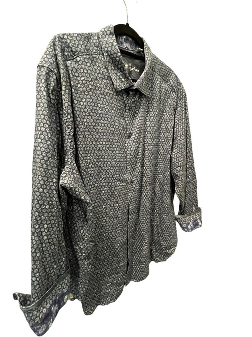 Robert Graham Robert Graham Eric Flip Cuff Button Down Shirt Size 2XL Size US XXL / EU 58 / 5 - 6 Thumbnail