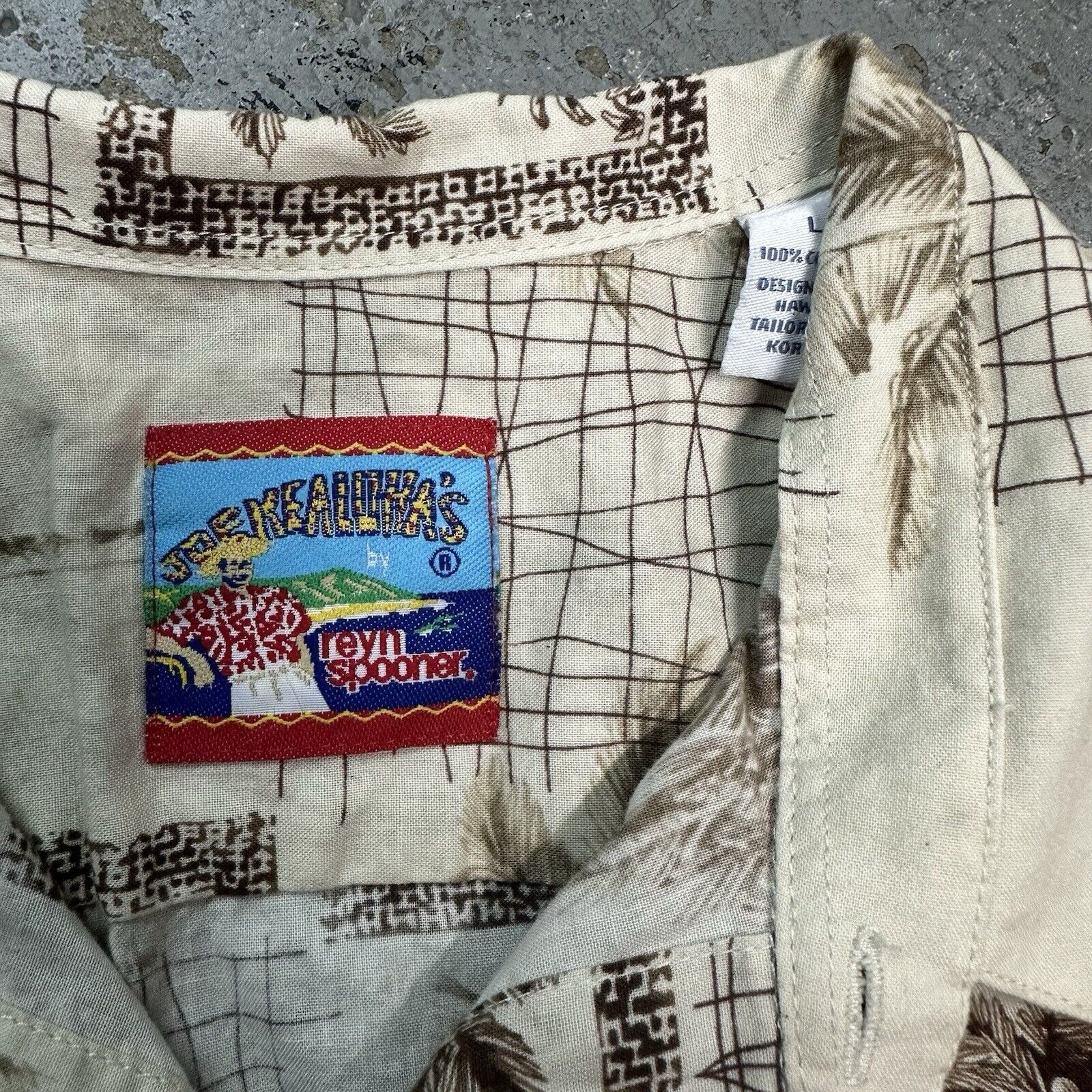 Reyn Spooner Reyn Spooner Joe Kealoha Palm Trees Hawaiian Shirt Large Men Size US L / EU 52-54 / 3 - 4 Thumbnail