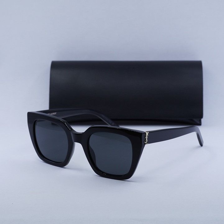 Saint Laurent Paris New Saint Laurent SLM143 001 Sunglasses - Black Frame Size ONE SIZE - 12 Thumbnail