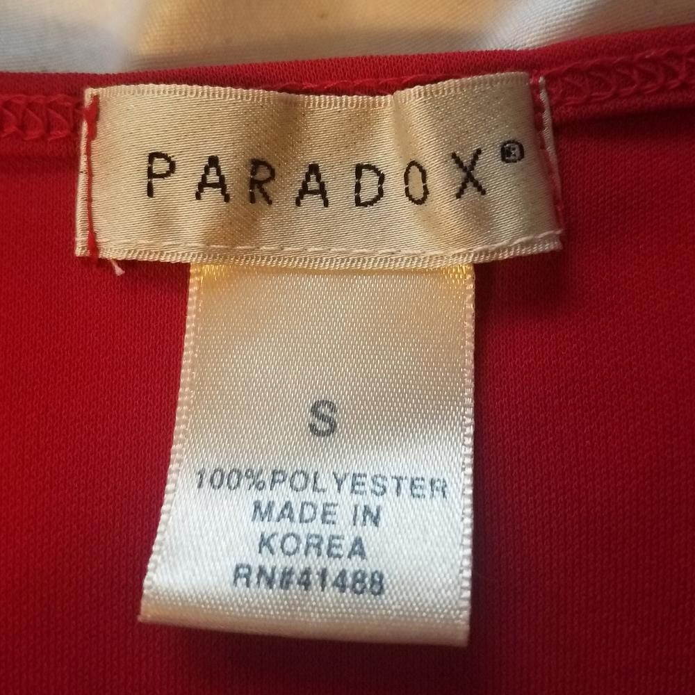 Paradoxe Paris Paradox Red Blouse Size Small Size S / US 4 / IT 40 - 2 Thumbnail