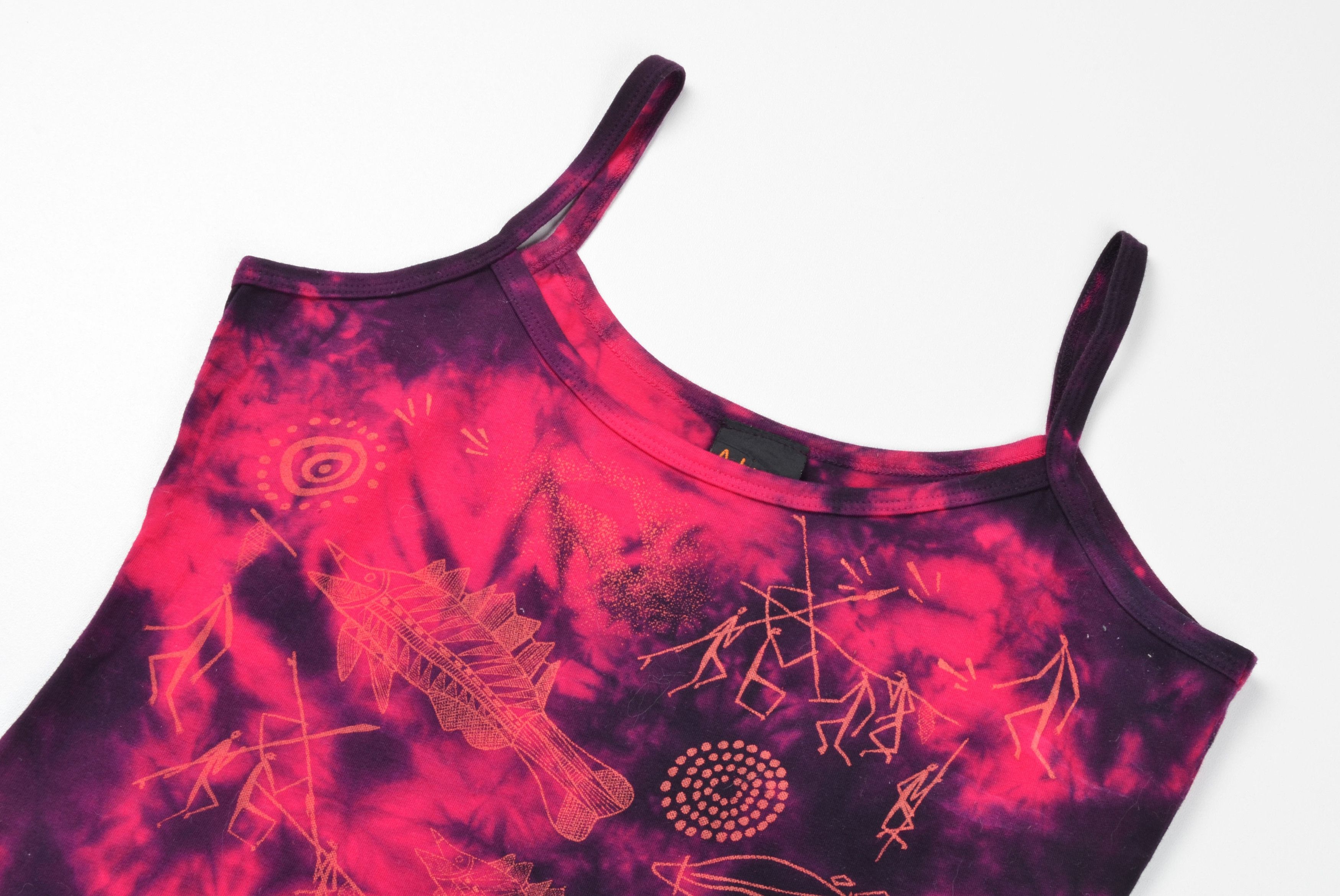 Vintage Vintage Australian Tie Dye Tribal Graphic Camisole Top Size S / US 4 / IT 40 - 4 Thumbnail