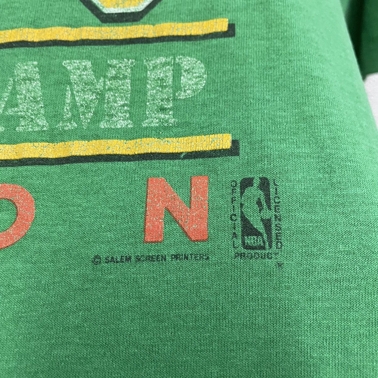 NBA × Salem Sportswear × Vintage 🔥Vintage 80s Celtics Boston NBA Product Sporstwear Tee Size US M / EU 48-50 / 2 - 7 Thumbnail