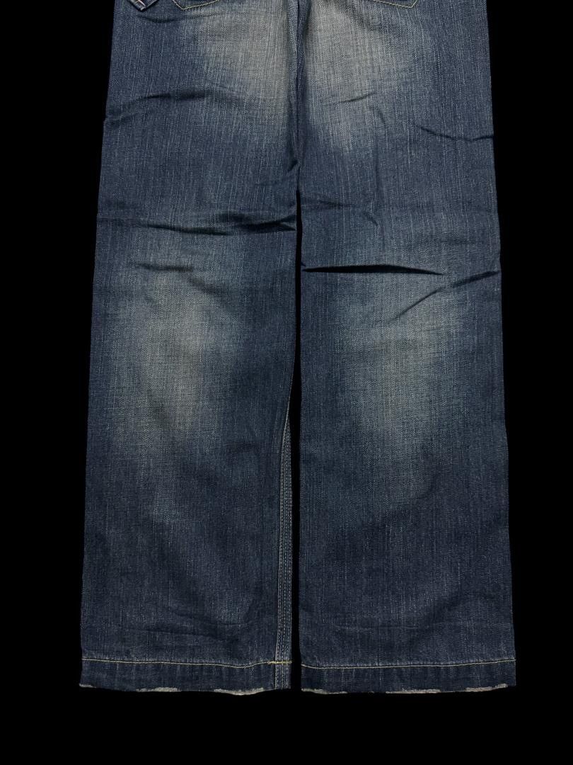 Japanese Brand BAGGY Vintage 90s John Bull Honey Comb Faded Style Distress Size US 29 - 18 Thumbnail