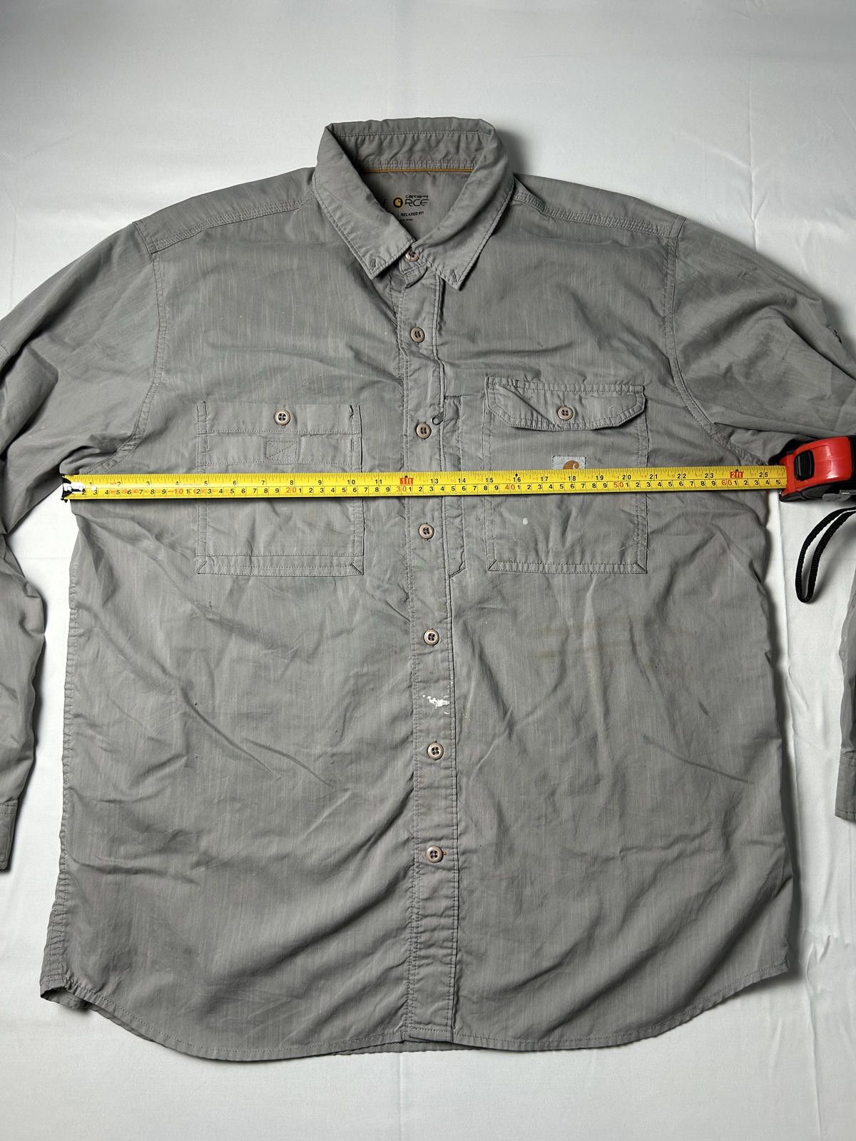 Carhartt Carhartt Pocket Shirt Heavyweight Overshirt Workwear Grey Size US XL / EU 56 / 4 - 7 Thumbnail