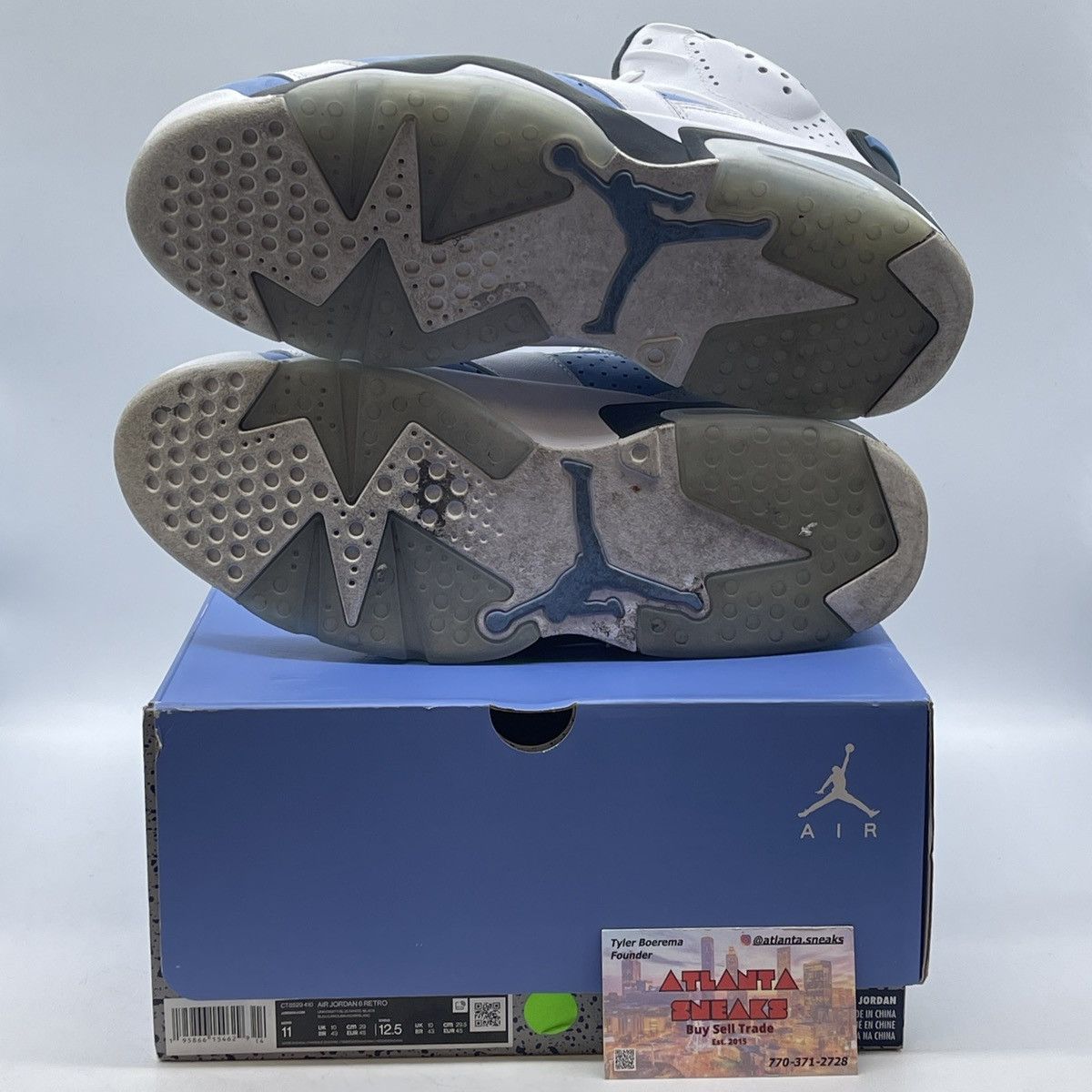 Jordan Brand Air Jordan 6 UNC home Size US 11 / EU 44 - 7 Thumbnail