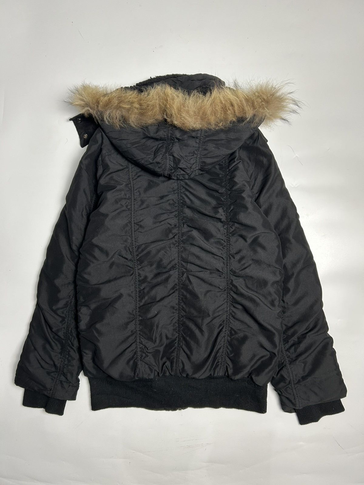 Japanese Brand JAPANESE BRAND FAUX FUR HOODIE MULTI POCKET JACKET Size L / US 10 / IT 46 - 4 Thumbnail