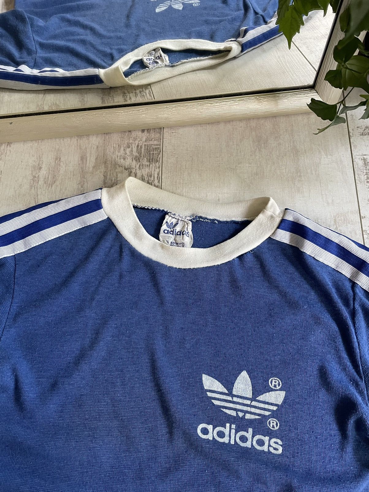 Adidas Vintage Adidas 70’s T-Shirt Blue Size US S / EU 44-46 / 1 - 3 Thumbnail