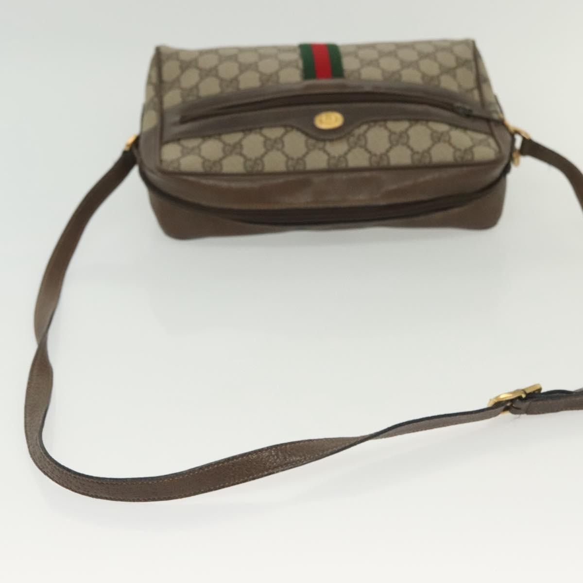 Gucci GUCCI GG Supreme Web Sherry Line Shoulder Bag Pvc Beige Size ONE SIZE - 7 Thumbnail