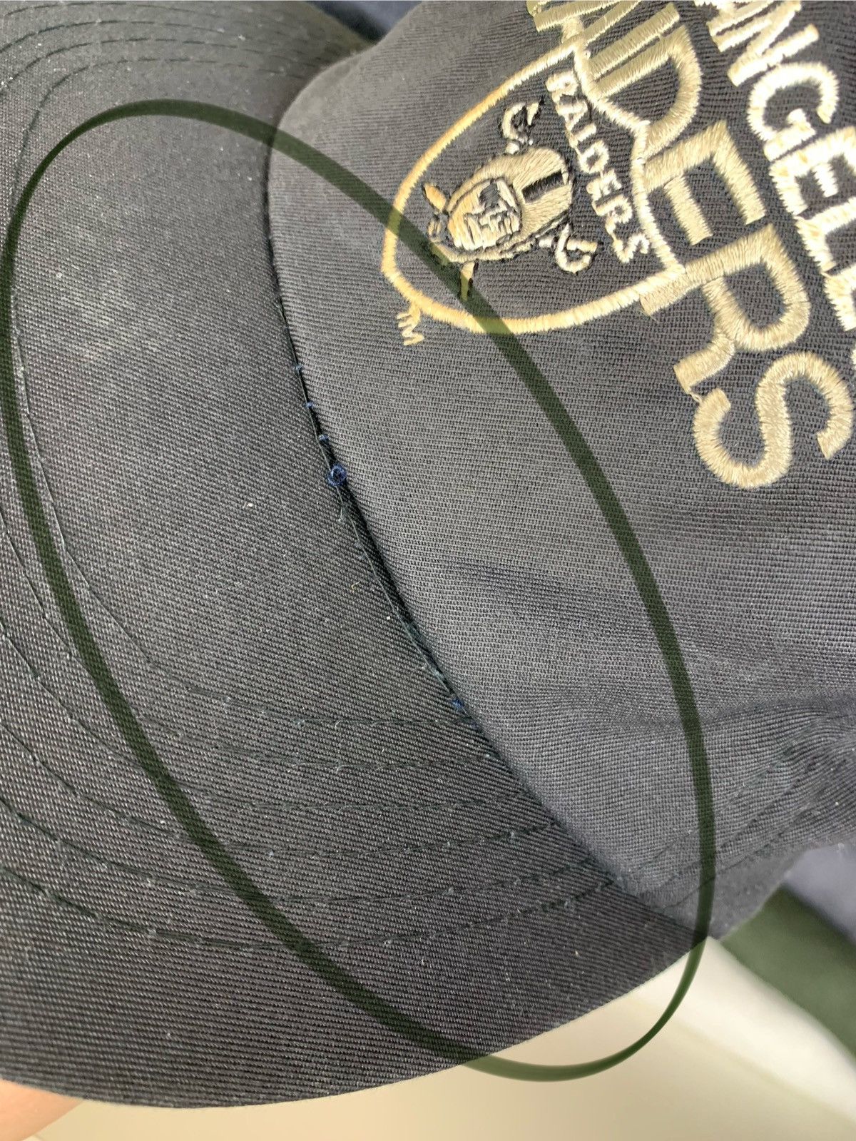 NFL Vintage 90s Raiders Los Angeles NFL Cap Hat Size ONE SIZE - 4 Thumbnail