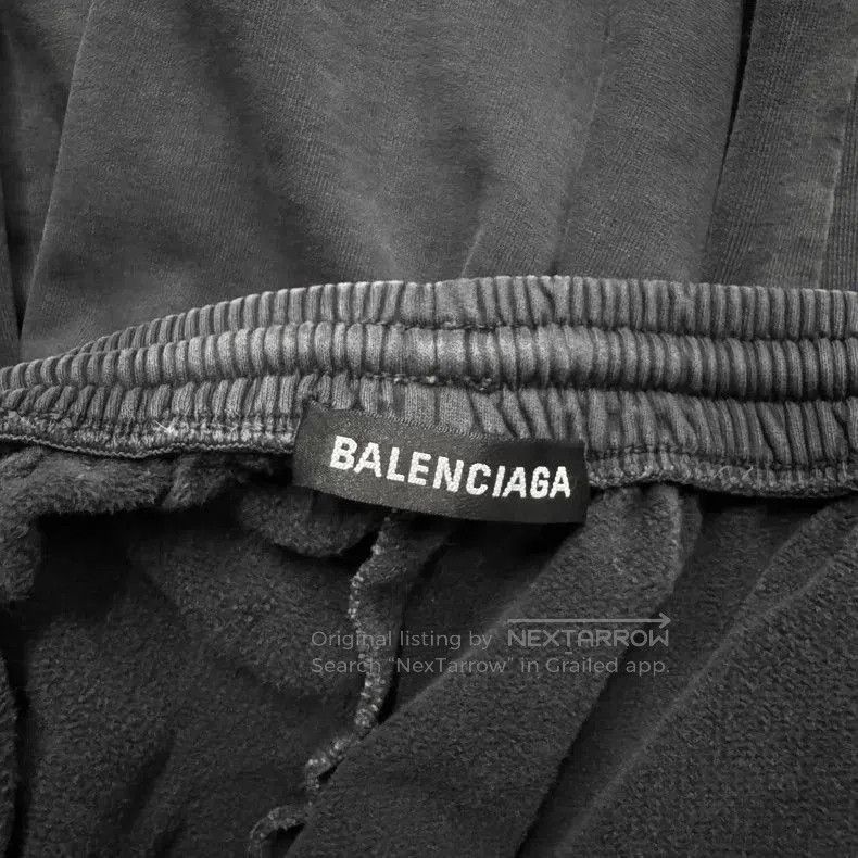 Balenciaga Balenciaga Black Distressed Print Pants. Size US 31 - 8 Thumbnail