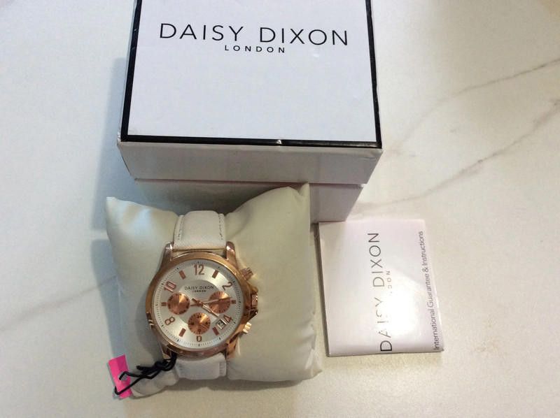 Designer Daisy Dixon Ladies white dial leather strap watch Size ONE SIZE - 7 Thumbnail