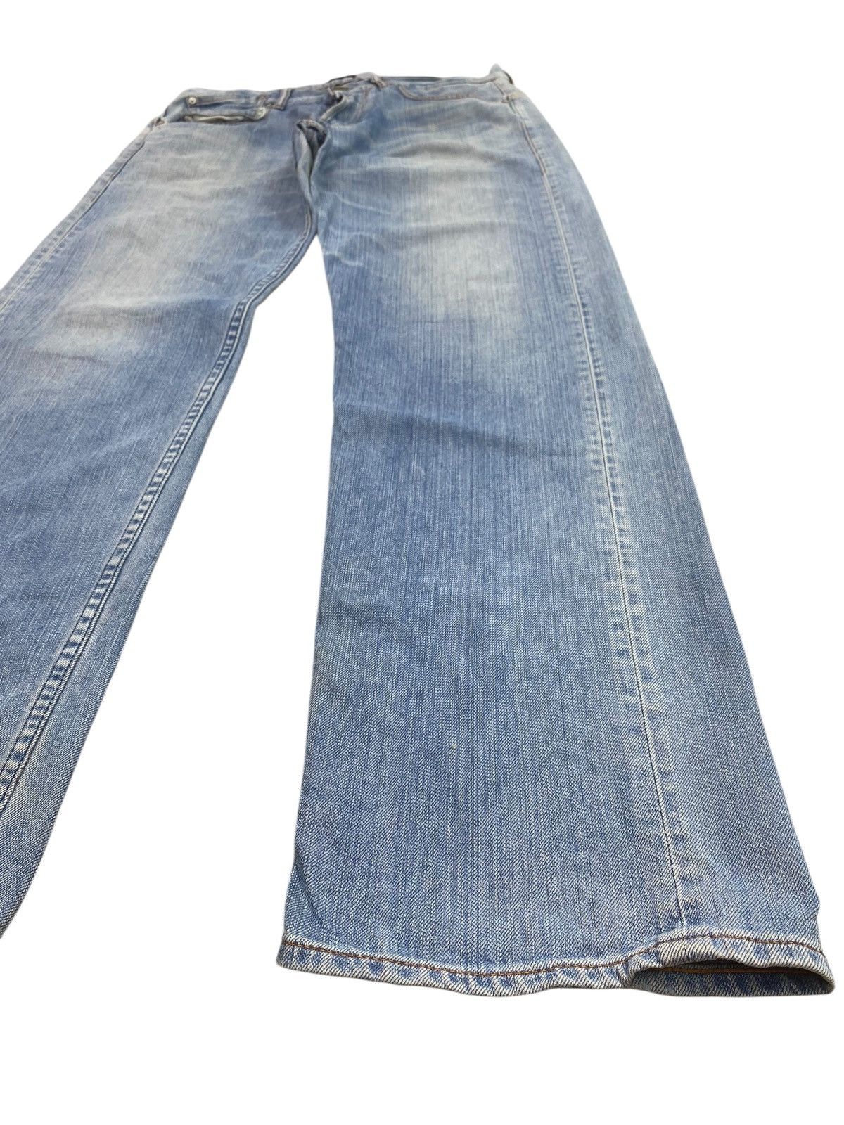 Japanese Brand Japanese Brand Faded Blue Wash Style Buckle Back Jeans Size US 32 / EU 48 - 8 Thumbnail