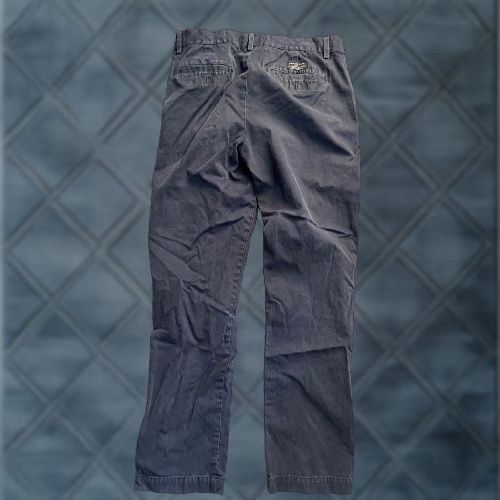 Banana Republic BANANA REPUBLIC Aiden Chino Pants Blue Solid Mens 31x32 Cotton Blend Distressed Casual Straight Front Zip Ordinary? Size US 31 - 1 Thumbnail