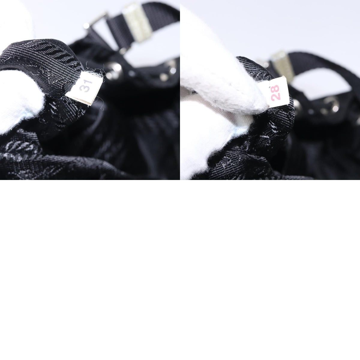Prada PRADA Hand Bag Nylon Black Silver Size ONE SIZE - 13 Thumbnail