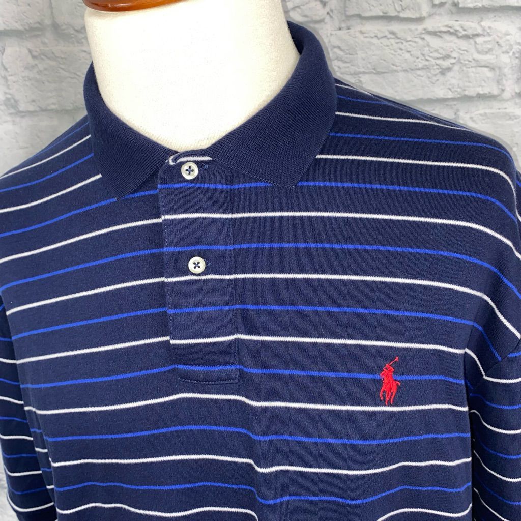 Ralph Lauren Polo by RL 100% cotton 2 button collar short sleeve stripe p Size US XXL / EU 58 / 5 - 3 Thumbnail