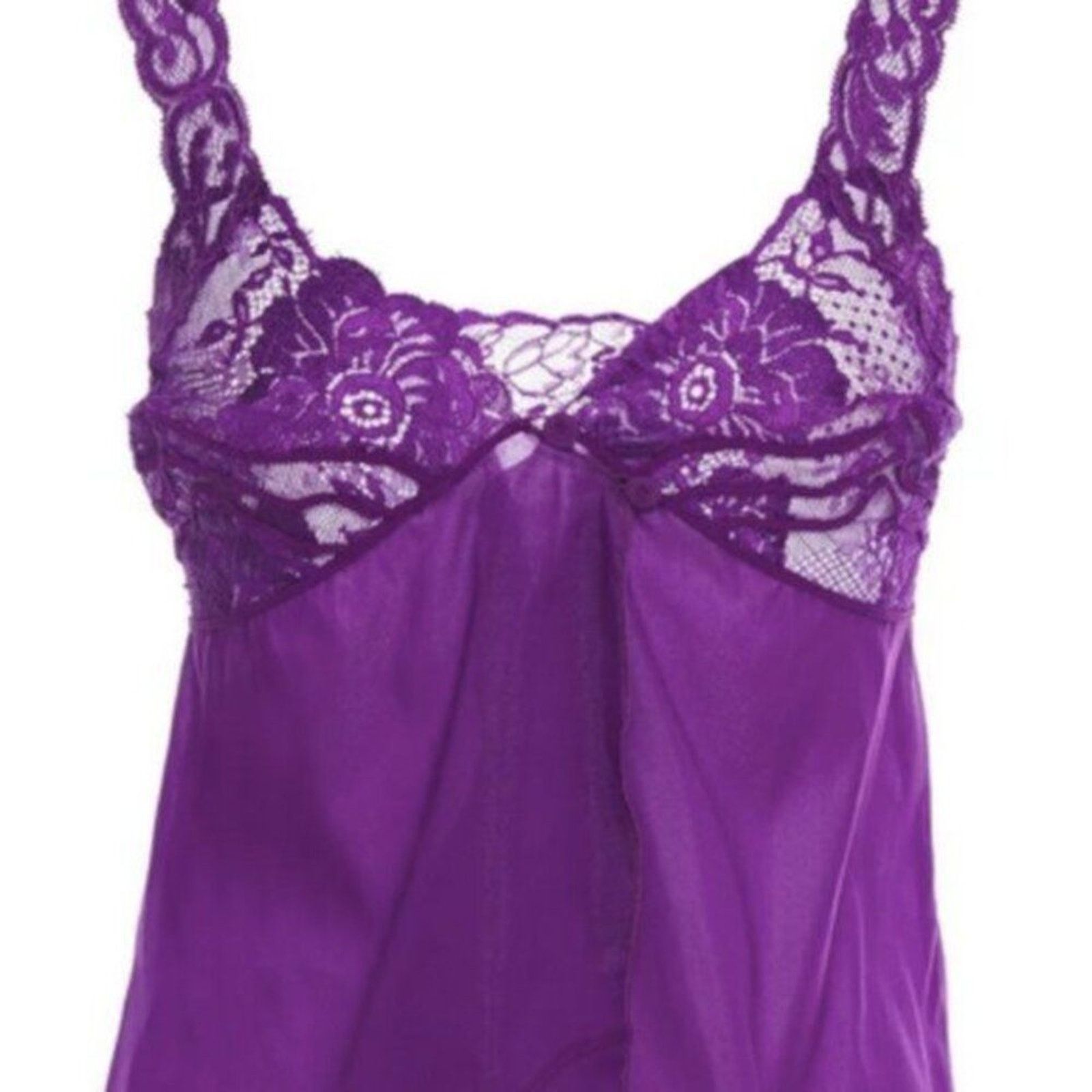 La Perla La Perla Lace trimmed silk blend camisole violet M Size M / US 6-8 / IT 42-44 - 2 Thumbnail