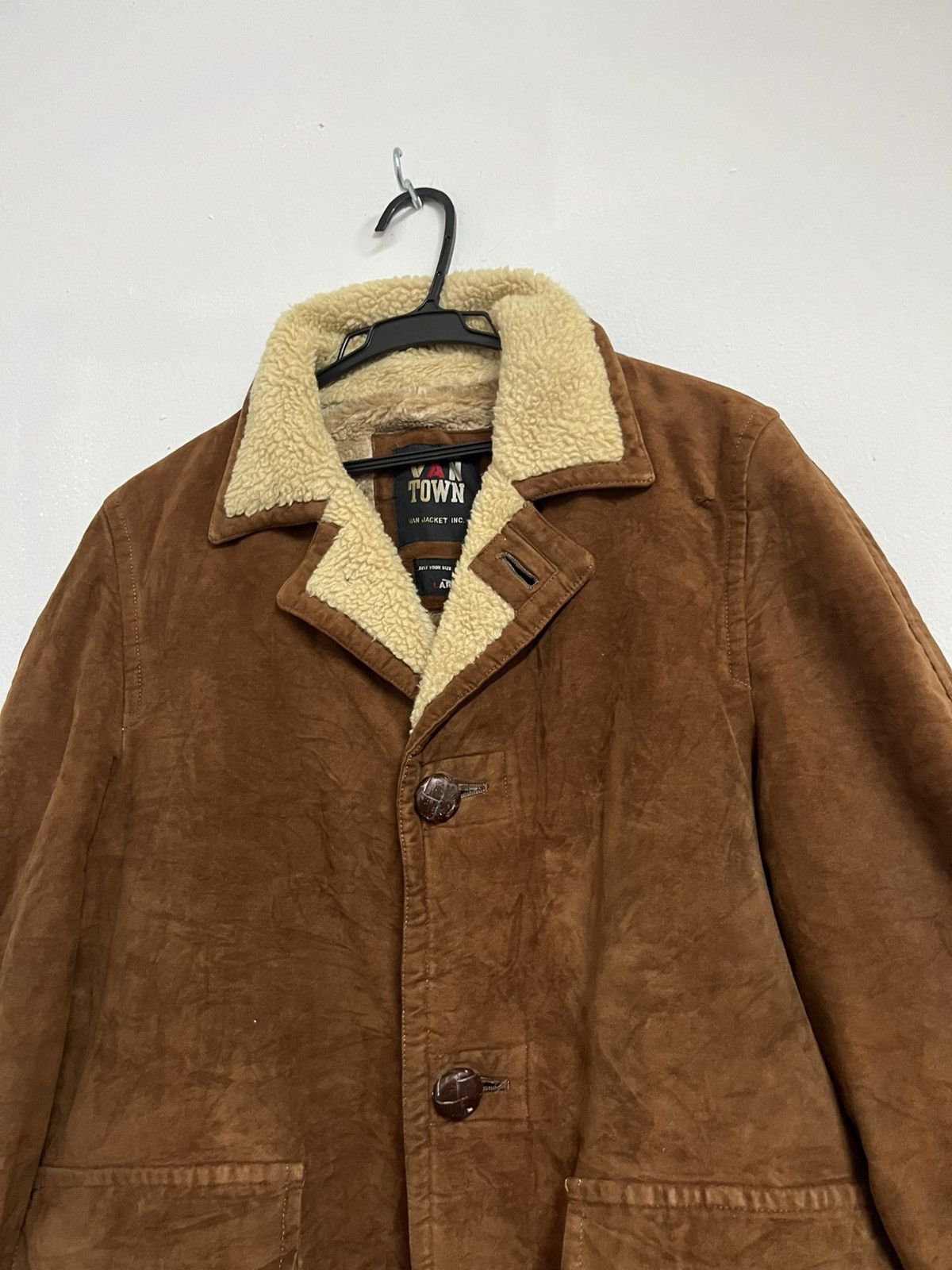 Le Grande Bleu (L.G.B.) 💥RARE💥Brown Velvet with Deep Pile Fleece Faux Fur Inner Size US L / EU 52-54 / 3 - 4 Thumbnail