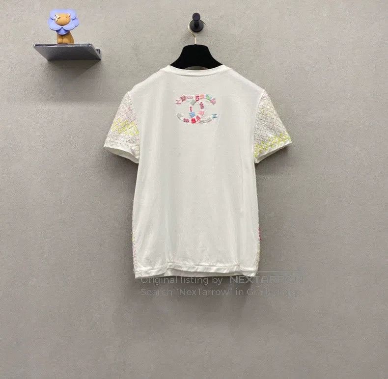 Chanel Chanel White sequin short sleeves Size XS / US 0-2 / IT 36-38 - 2 Thumbnail