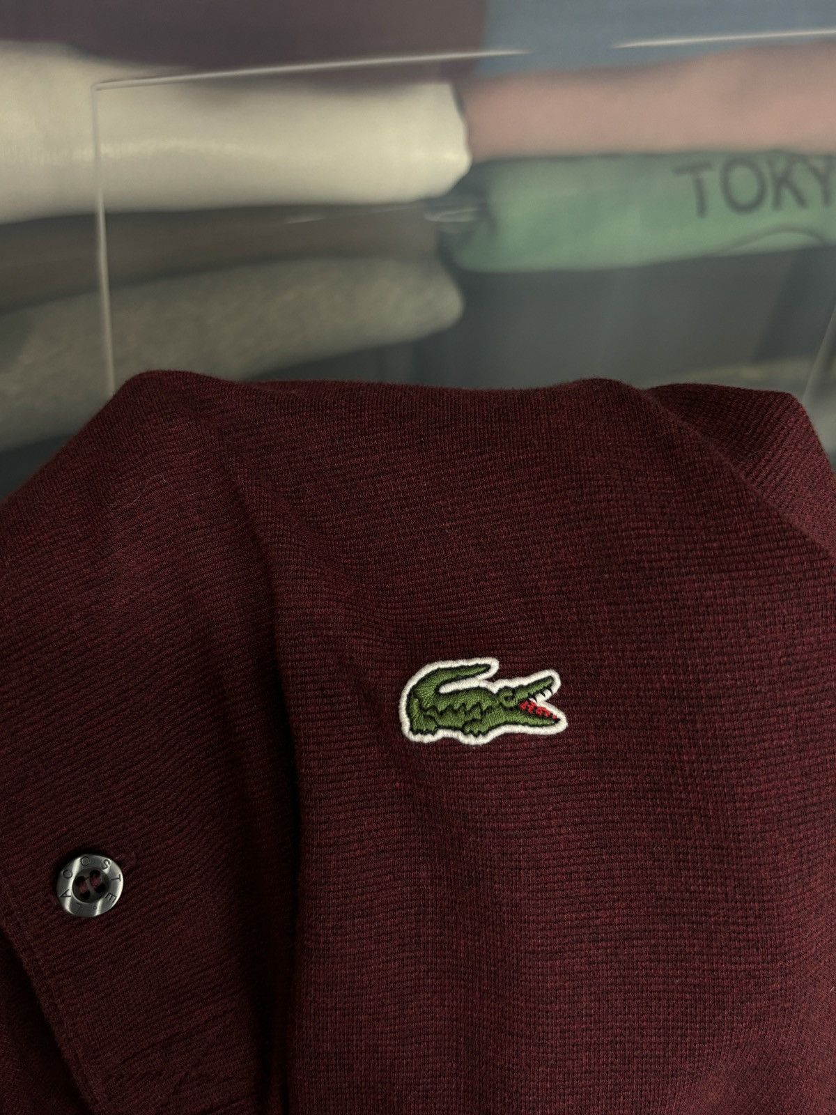 Designer × Lacoste Lacoste Burgundy Polo Shirt Size US L / EU 52-54 / 3 - 4 Thumbnail