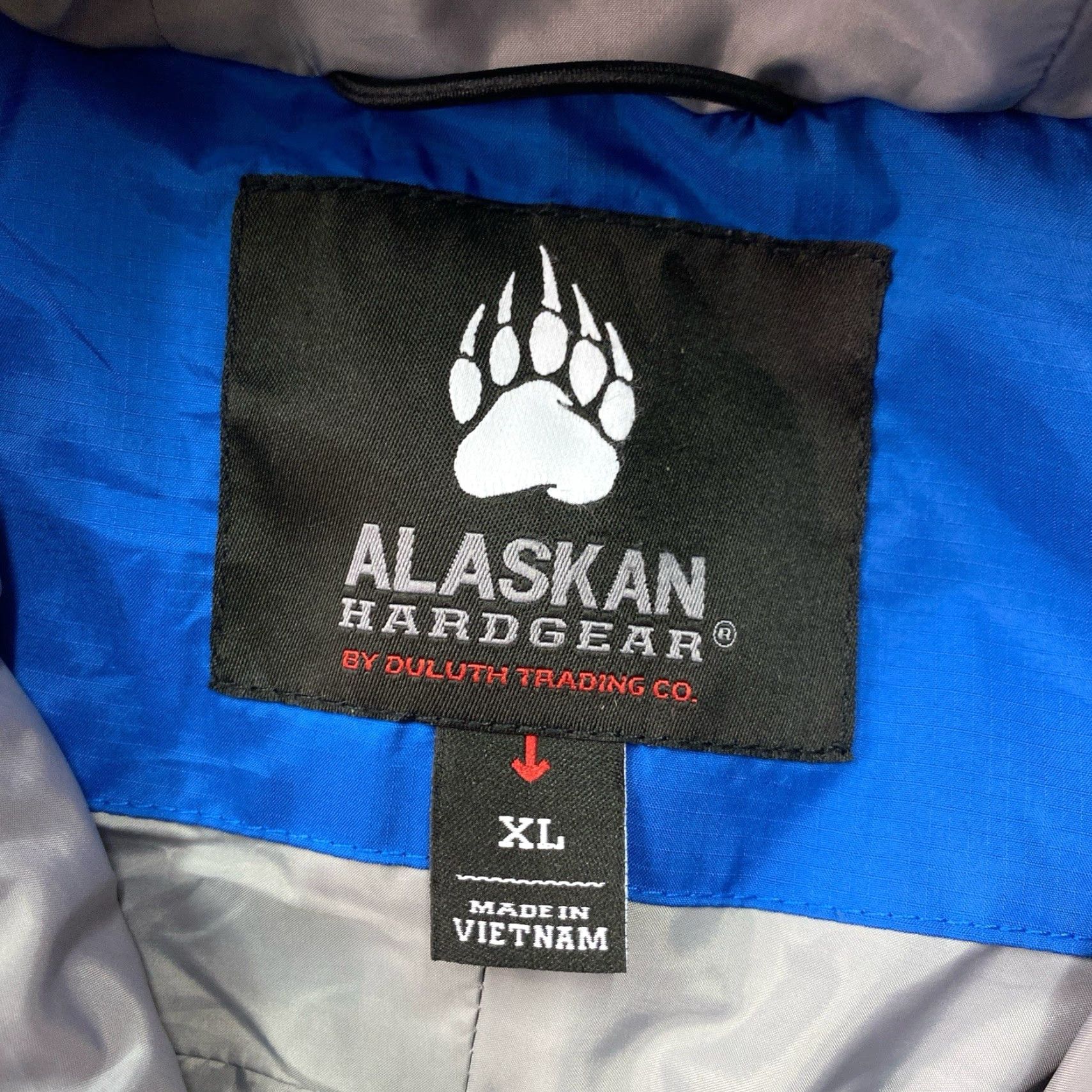 Vintage Duluth Alaskan Hardgear Zip-Up Hoodie Puffer Jacket XL Men Blue Regular Presumably Outdoor Winter Casual Size US XL / EU 56 / 4 - 4 Thumbnail